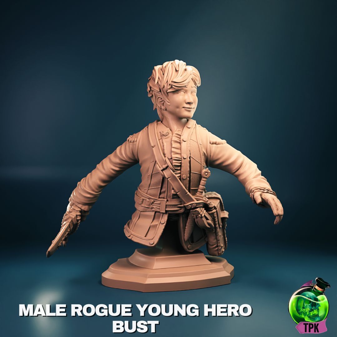Male Young Rogue - Bust von TPK Lab