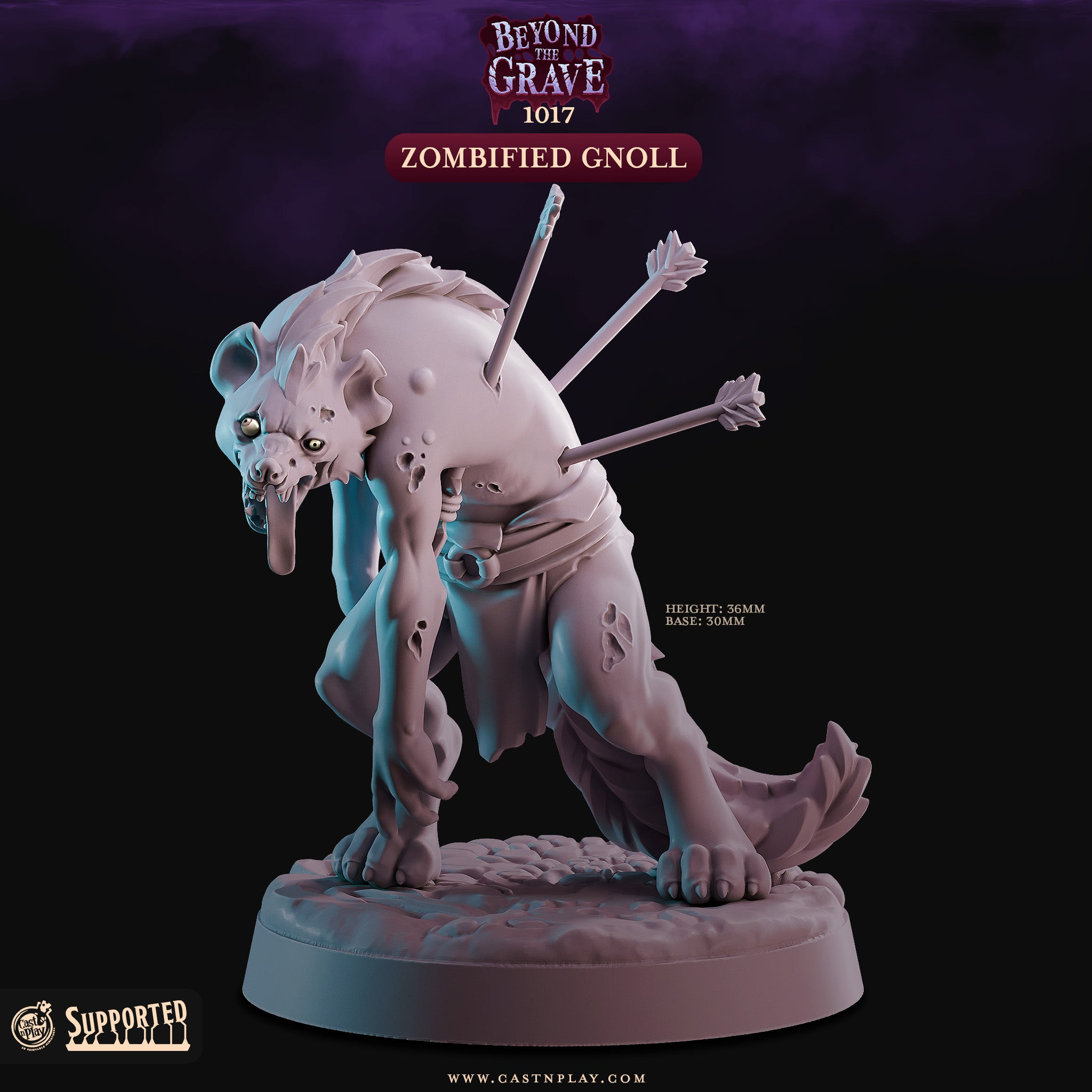 Zombified Gnoll - aus der Reihe Beyond the Grave von Cast n Play