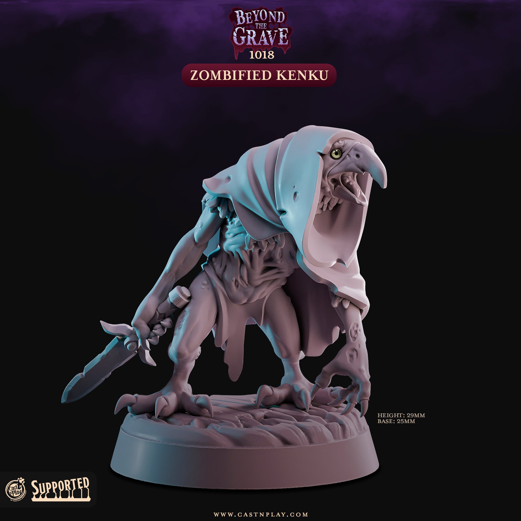 Zombified Kenku - aus der Reihe Beyond the Grave von Cast n Play