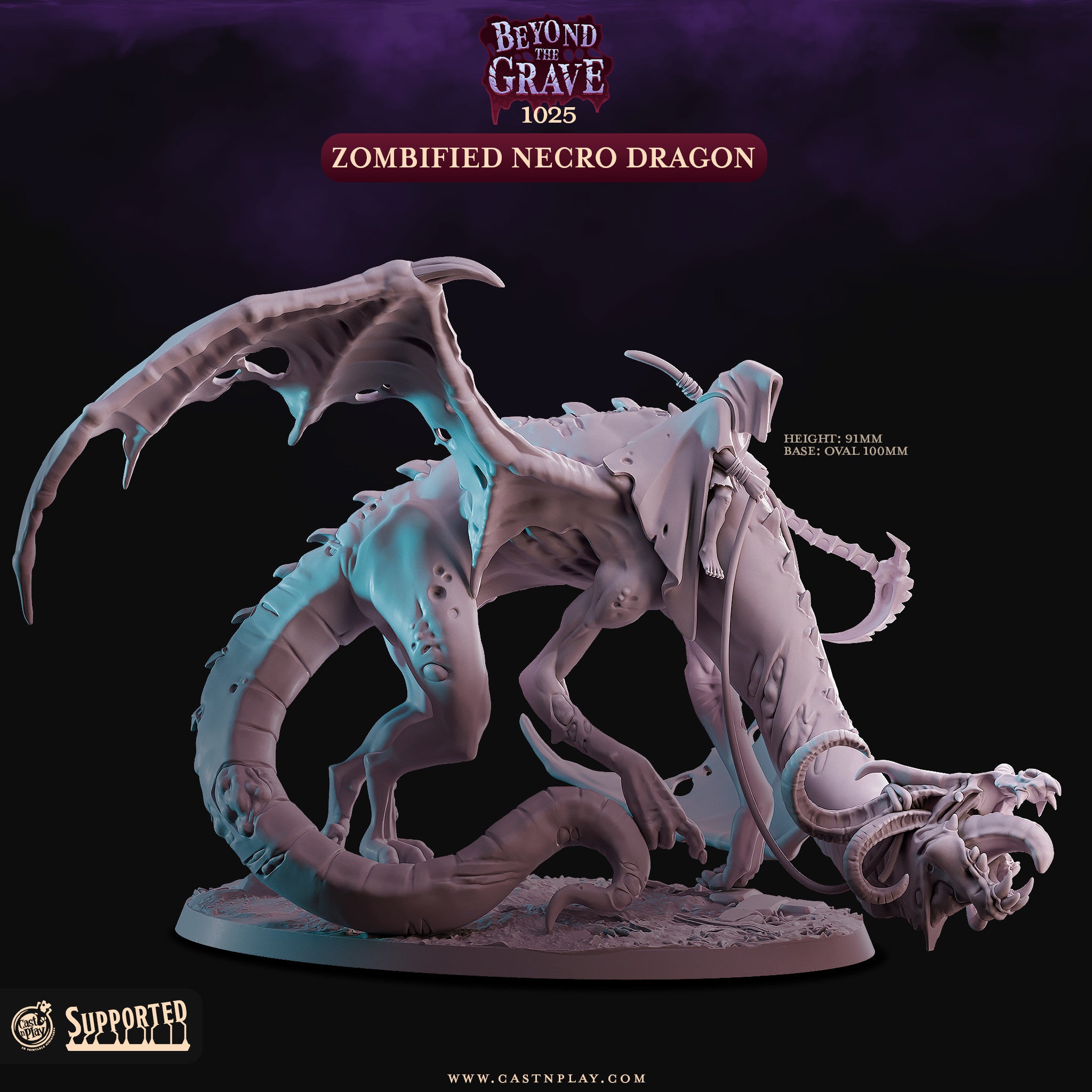 Zombified Necro Dragon - aus der Reihe Beyond the Grave von Cast n Play