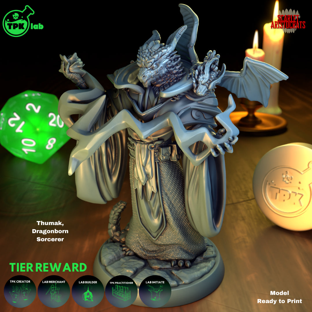 Thumak Dragonborn Sorcerer - aus der Reihe Scarlet Aristocrats von TPK Lab