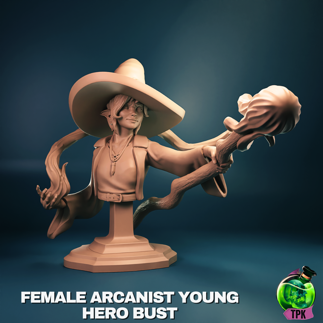 Female Young Arcanist - Bust von TPK Lab