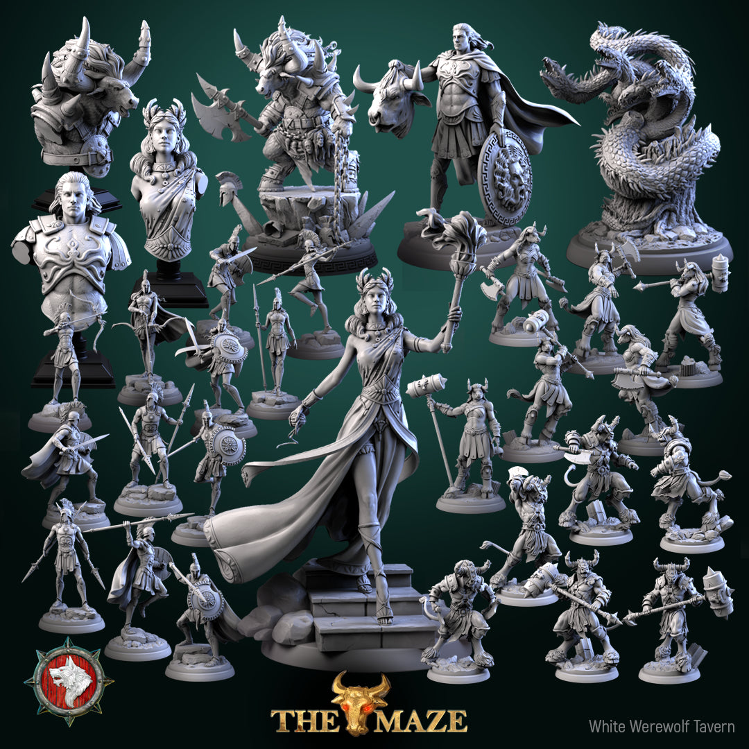 Minotaur - Bust aus der Reihe The Maze von White Werewolf Tavern