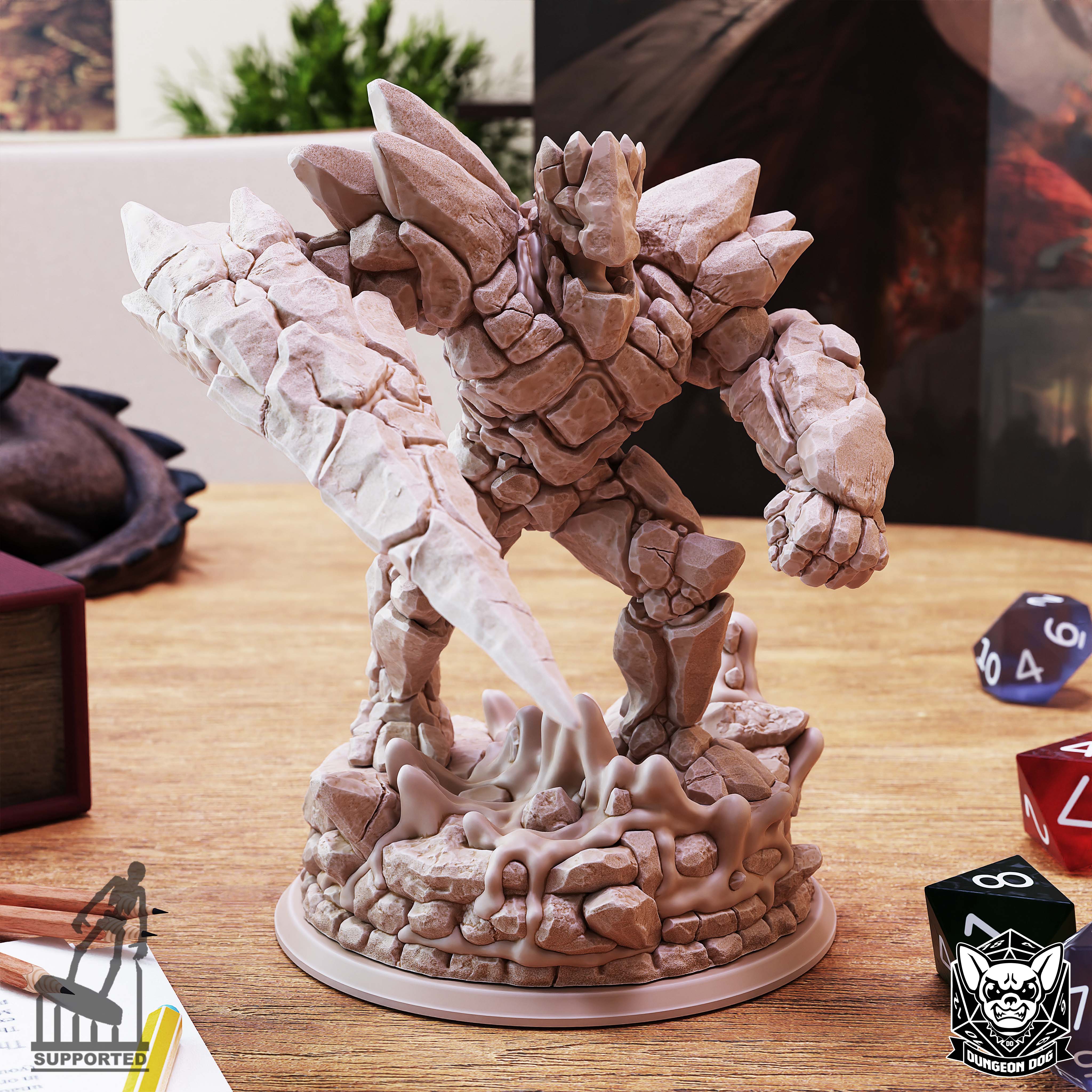 Boss de lave du Rocher des Flammes infernales - de Dungeon Dog