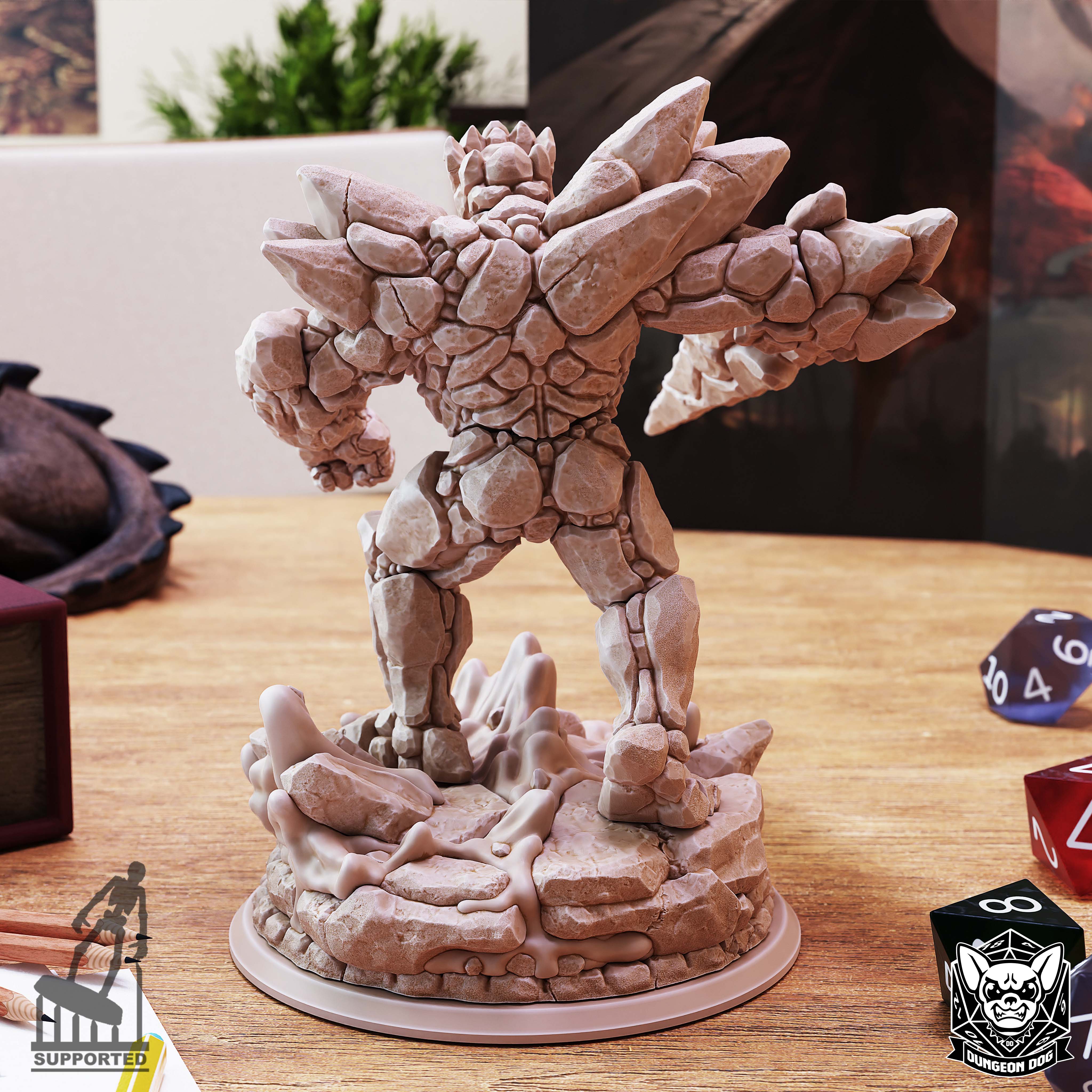 Boss de lave du Rocher des Flammes infernales - de Dungeon Dog