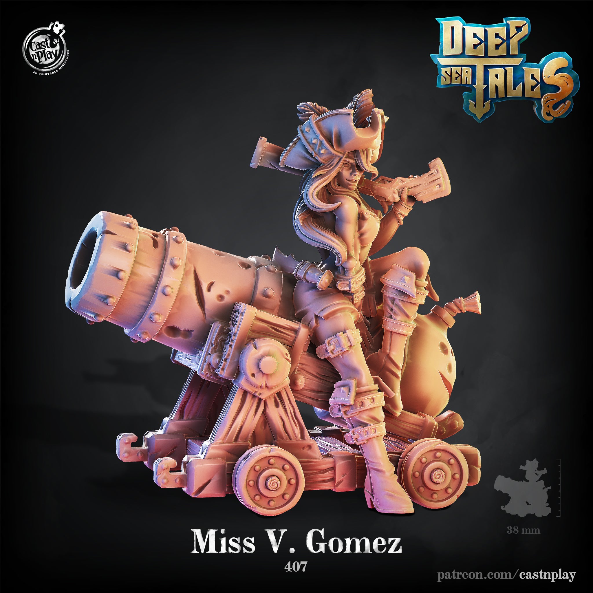 Miss Vixen Gomez - de la série Deep Sea Tales de Cast n Play