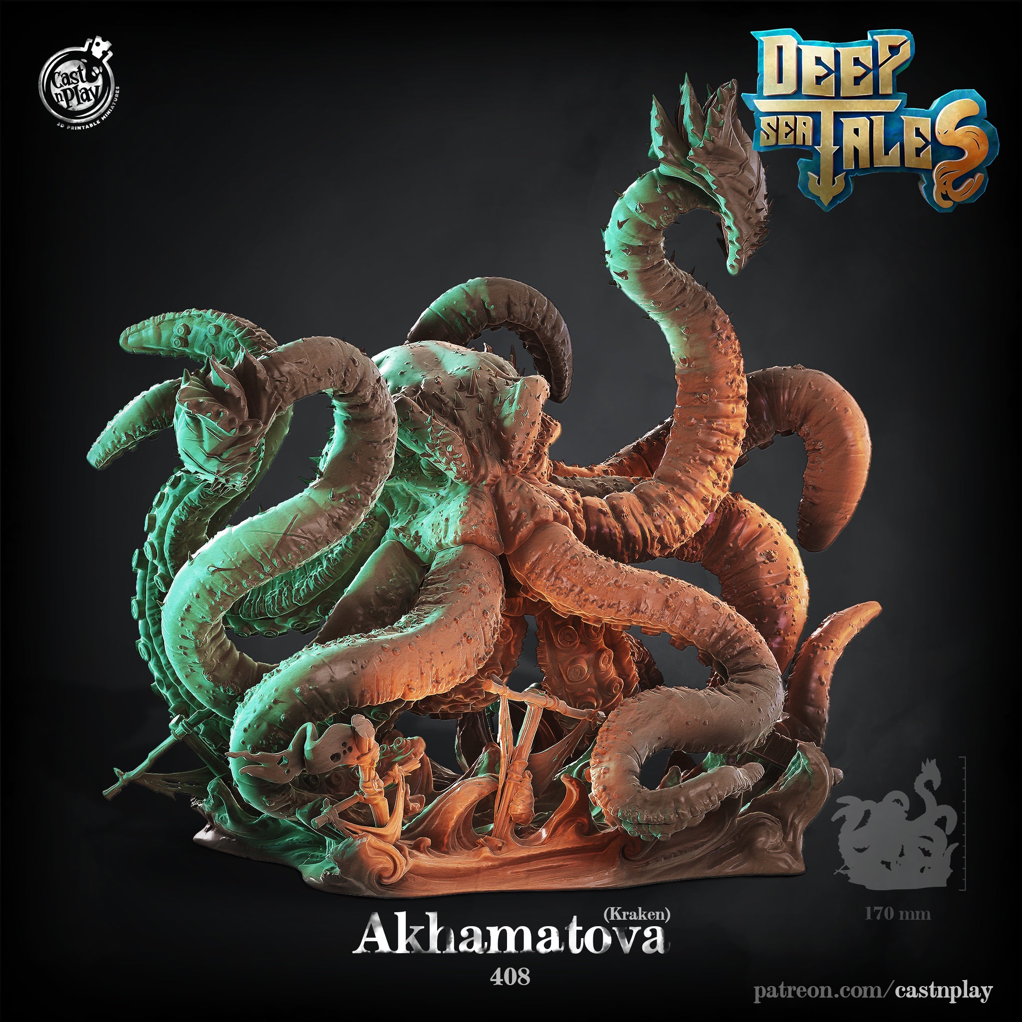 Giant Kraken Akhamatova - aus der Reihe Deep Sea Tales von Cast n Play