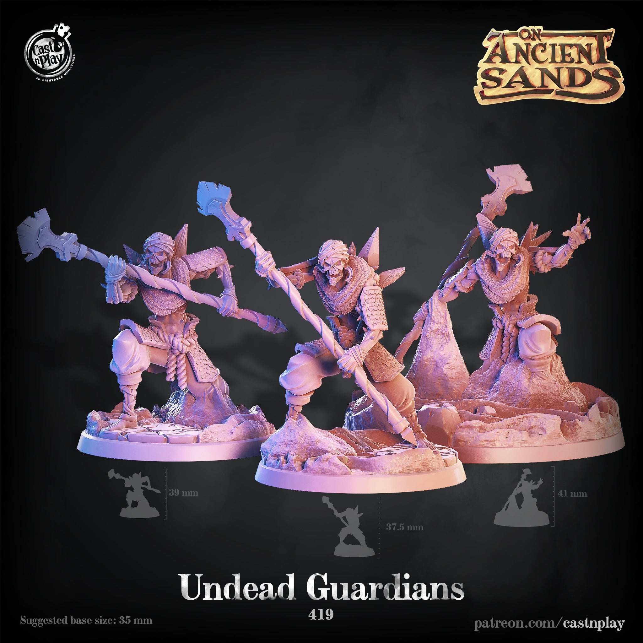 Undead Guardians - On Ancient Sands - Cast n Play