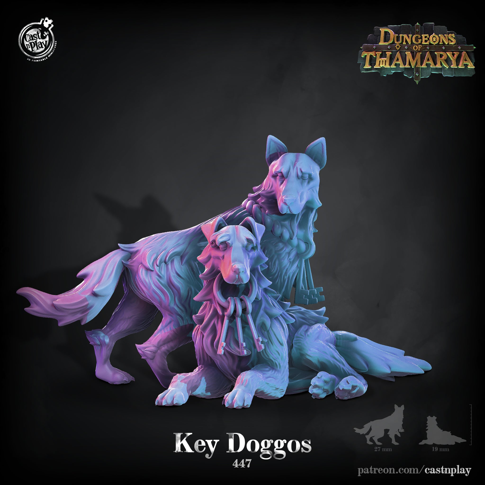 Key Doggos - aus der Reihe Dungeons Of Thamarya von Cast n Play