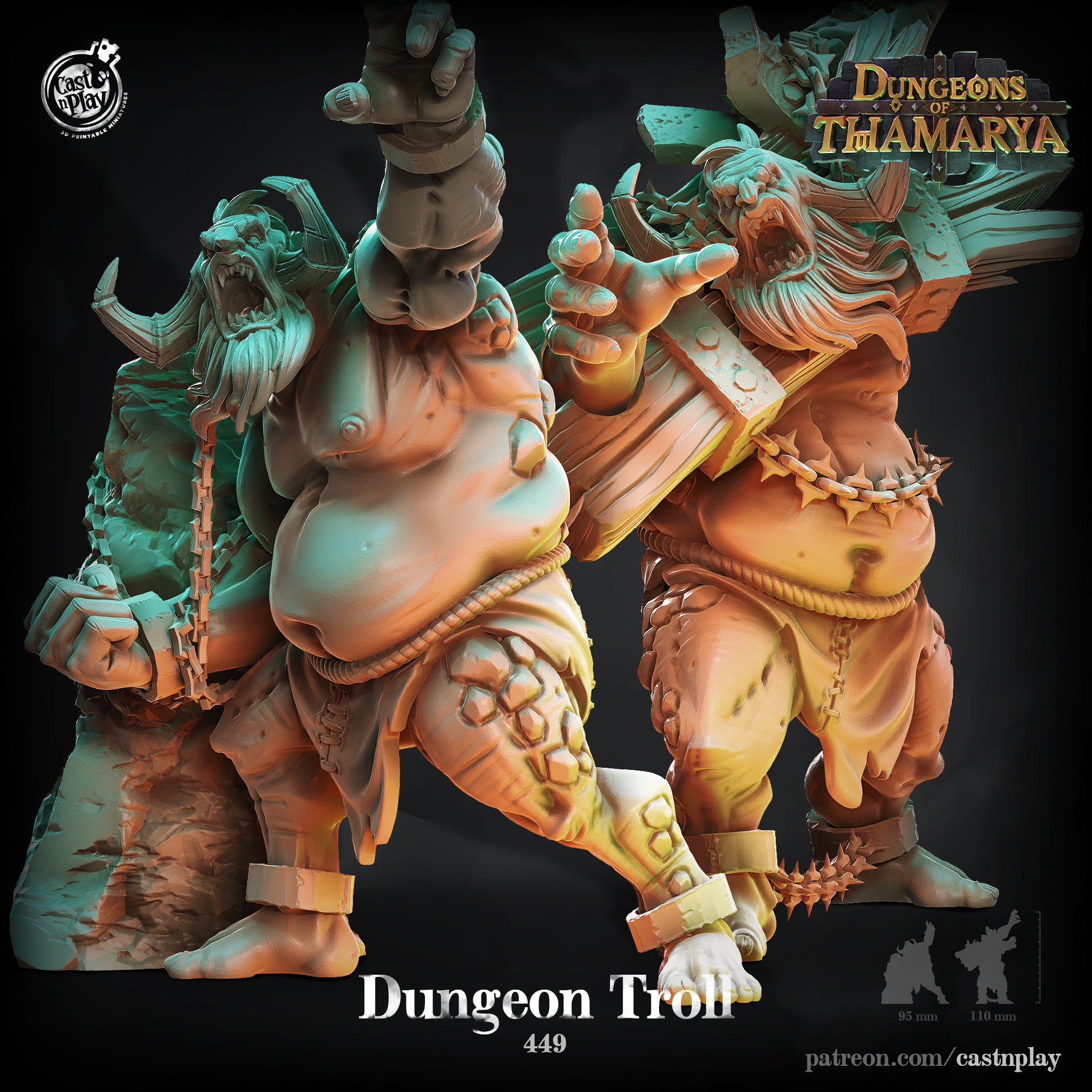 Dungeon Troll - aus der Reihe Dungeons Of Thamarya von Cast n Play