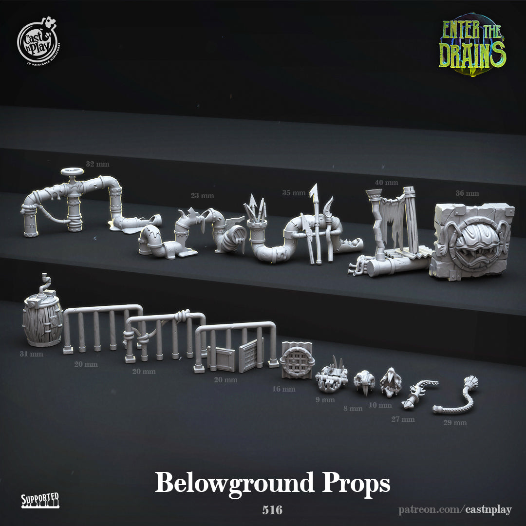 Belowground Props - aus der Reihe Enter the Drains von Cast n Play