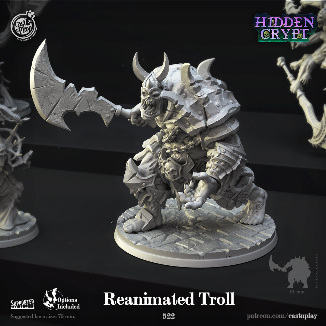 Reanimated Troll - Hidden Crypt - Cast n Play