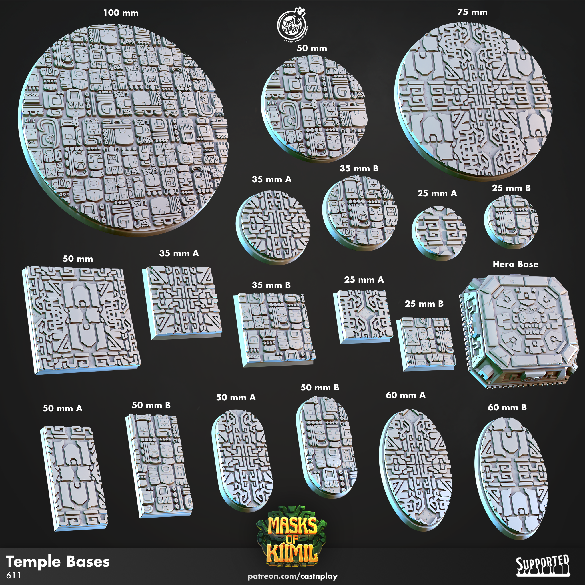 Temple Bases - aus der Reihe Masks of Kiimil von Cast n Play