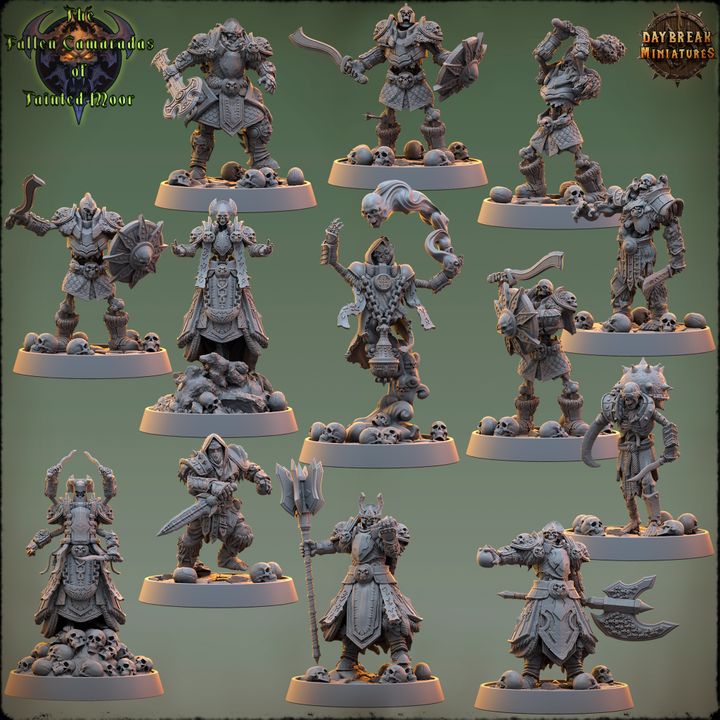 Skelette - aus der Reihe The Fallen Camaradas of Tainted Moor von Daybreak Miniatures