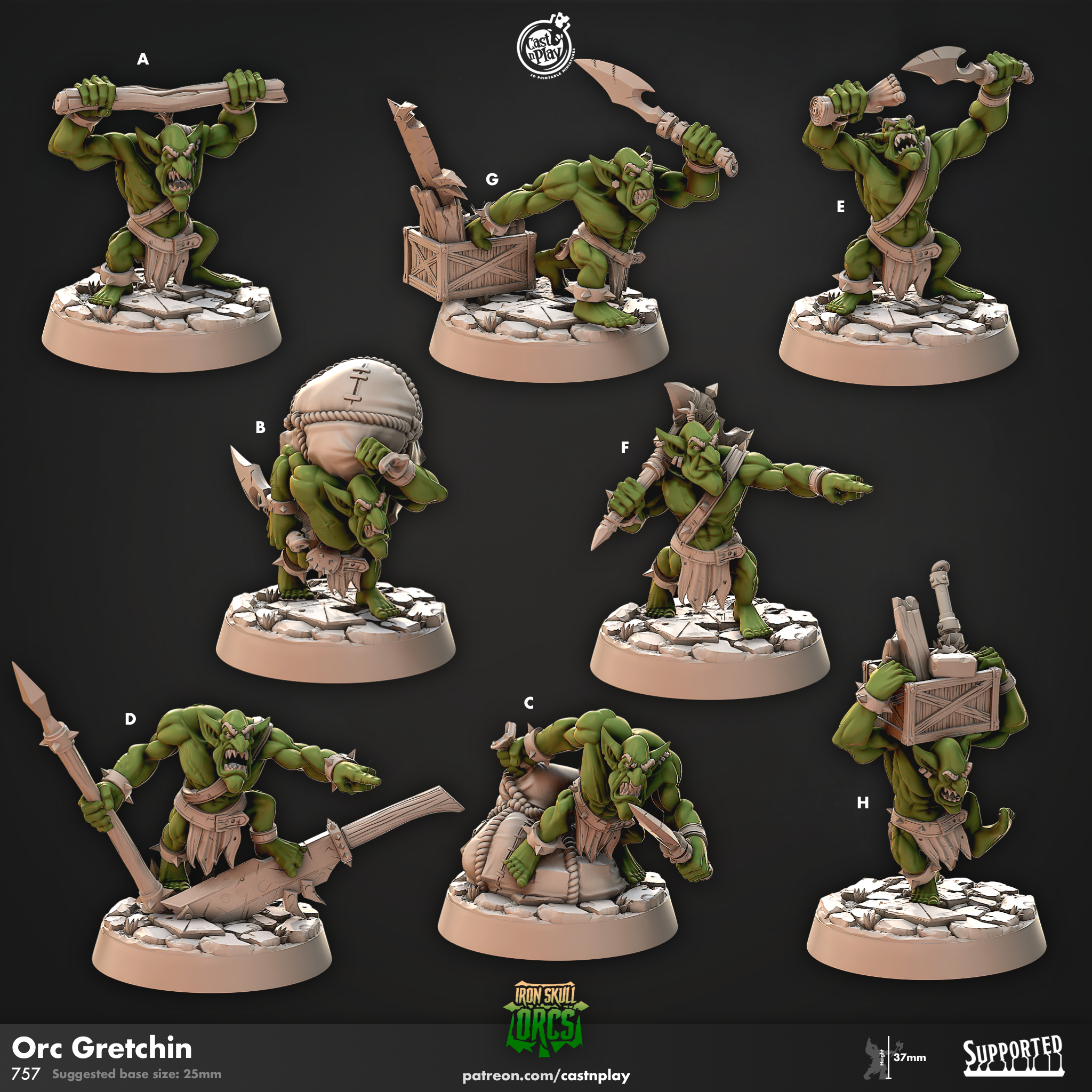Orc Gretchins - Iron Skull Orcs - Cast n Play