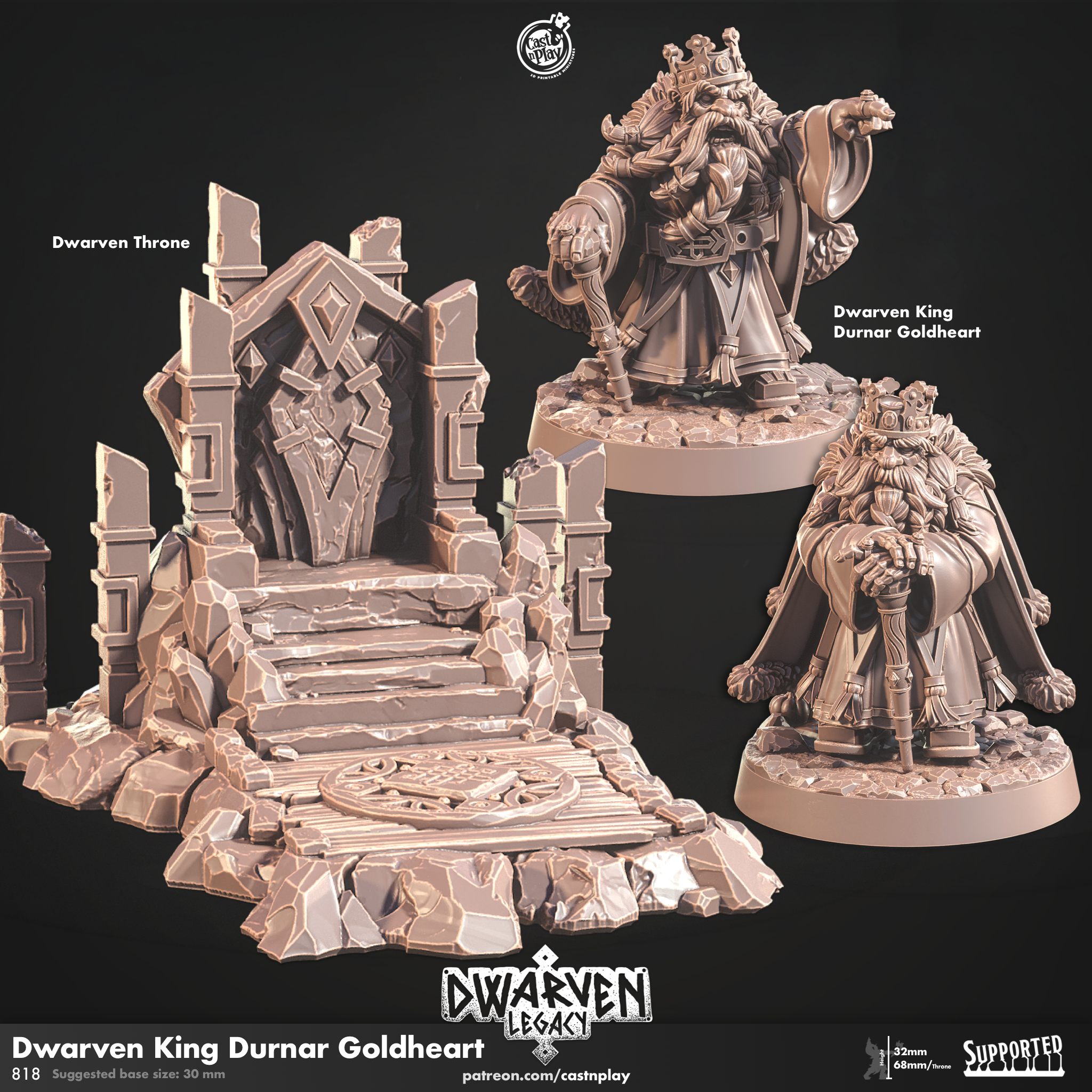 Mountain Throne Sovereign - aus der Reihe Dwarven Legacy von Cast n Play