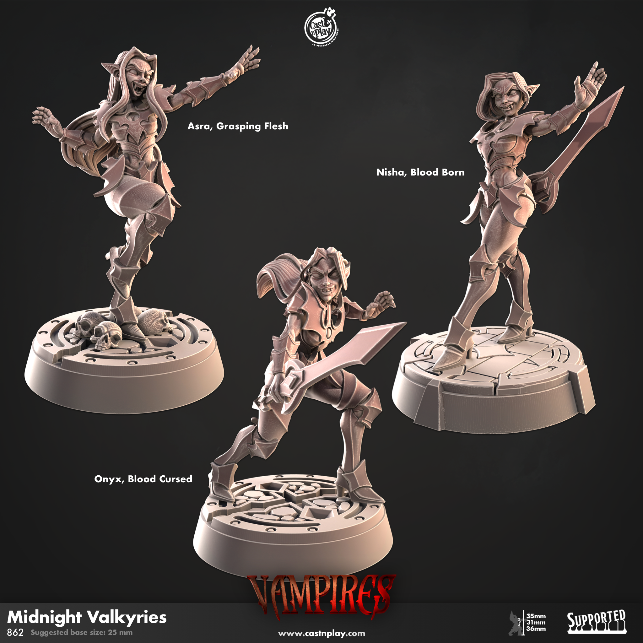 Midnight Valkyries - Vampire - Cast n Play