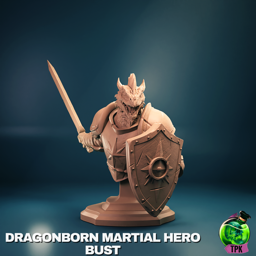 Dragonborn Martial Hero - Bust von TPK Lab