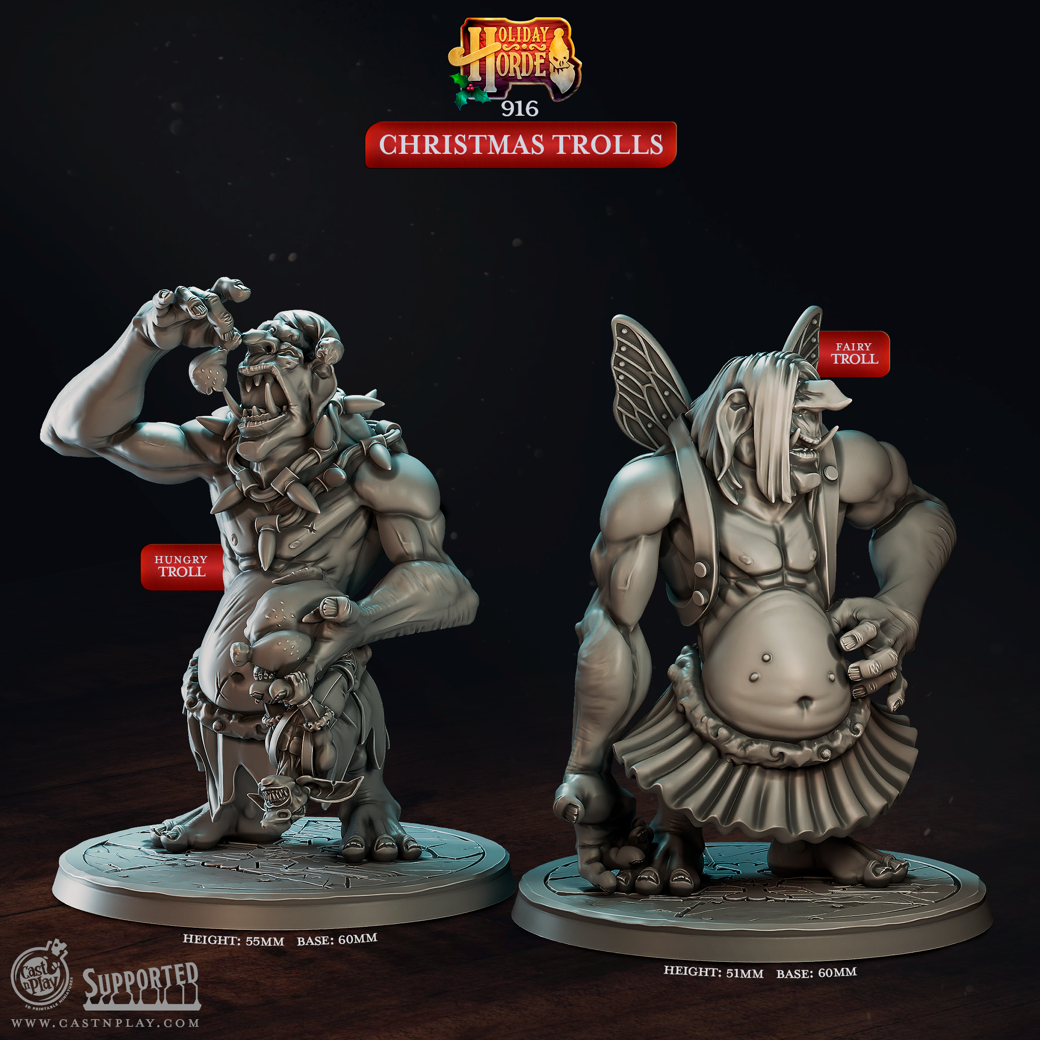Christmas Trolls - aus der Reihe Holiday Horde von Cast n Play