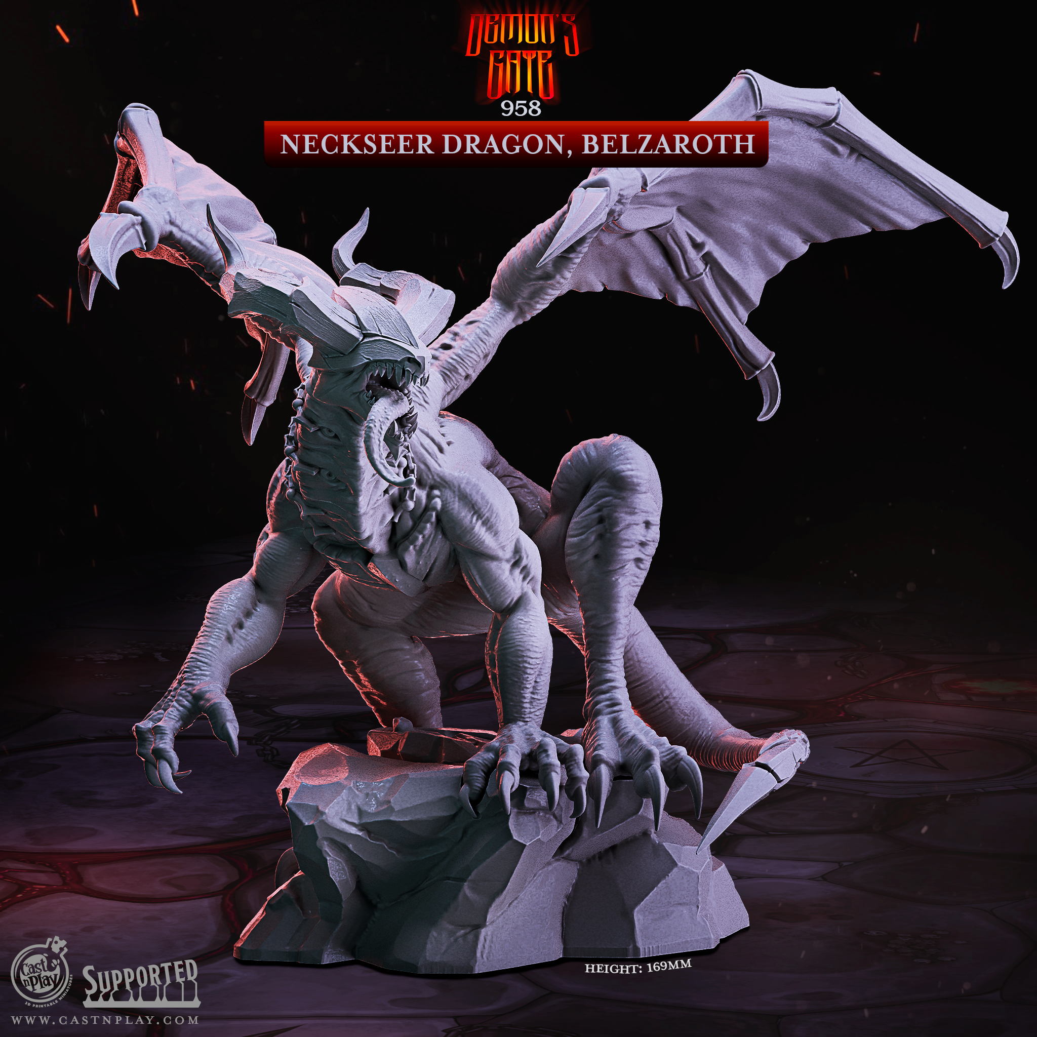 Neckseer Dragon, Belzaroth - aus der Reihe Demons Gate von Cast n Play