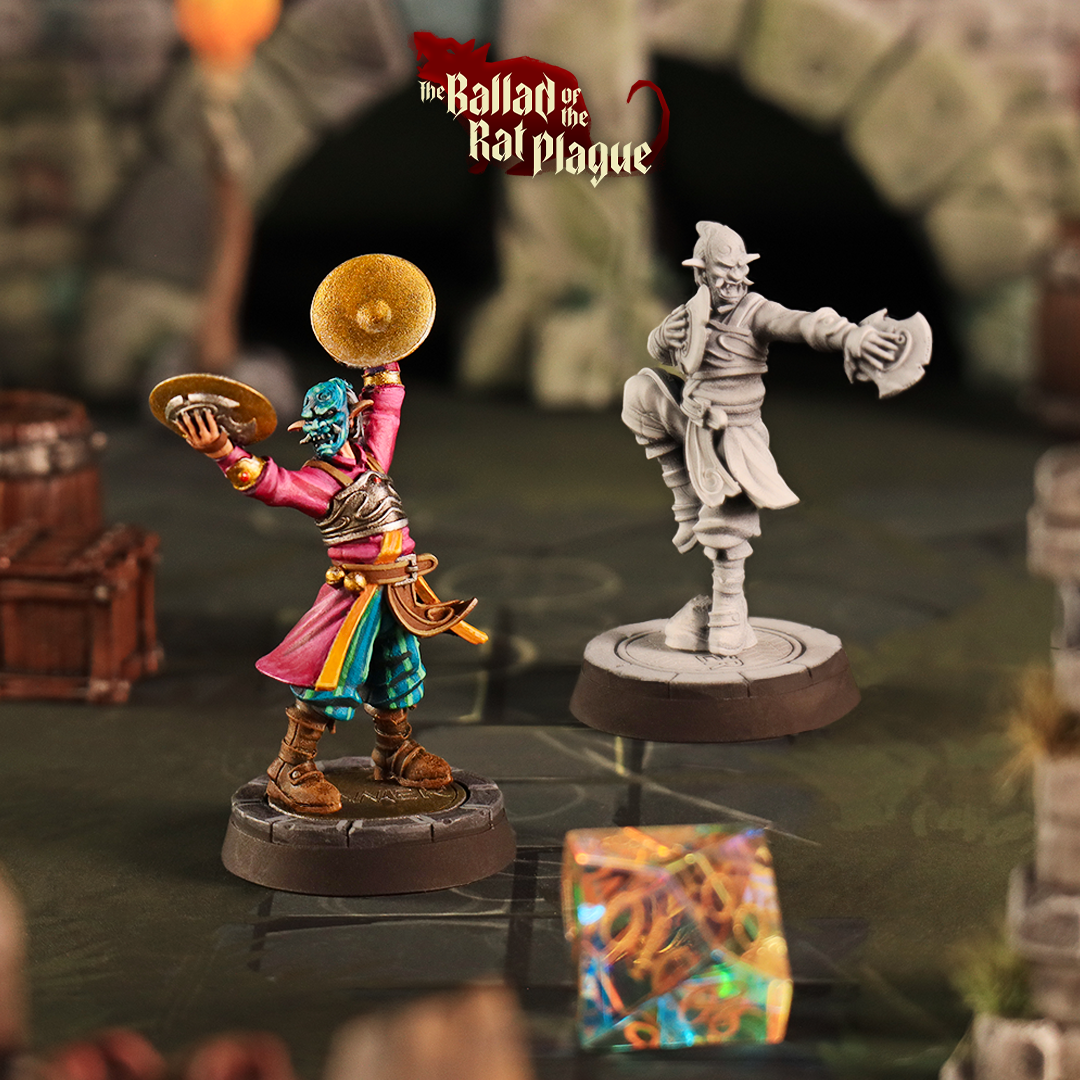Cymbal Striker Bard - de la série The Ballad of the Rat Plague de Cast n Play