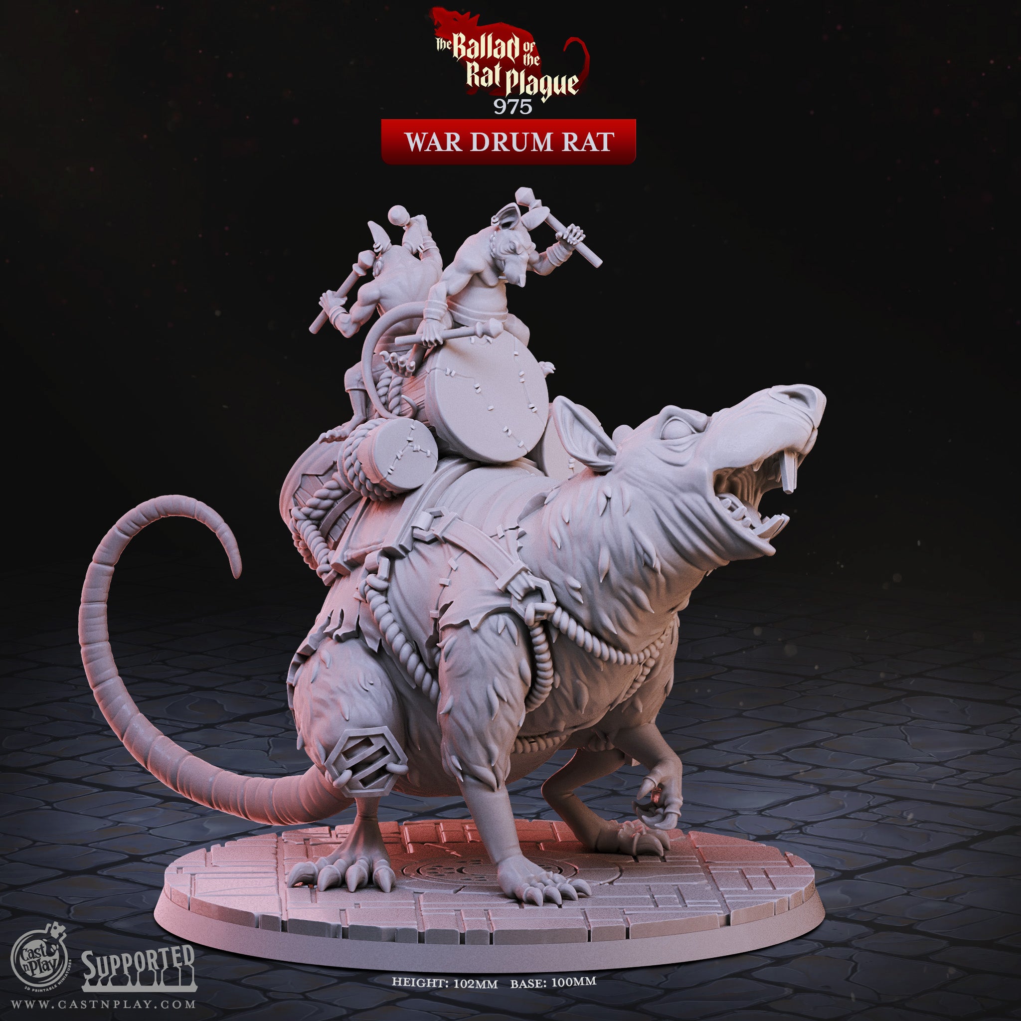 War Drum Rat - de la série The Ballad of the Rat Plague de Cast n Play