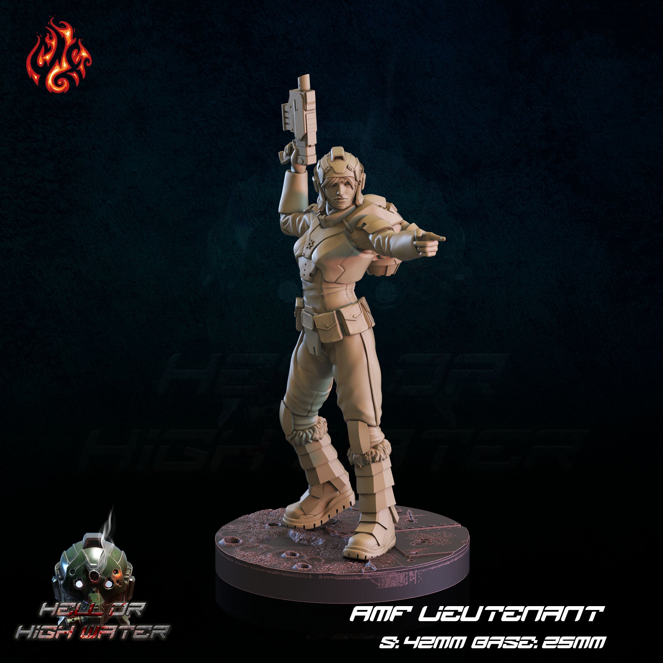 Lieutenant - aus der Reihe Hell or High Water von Crippled God Foundry