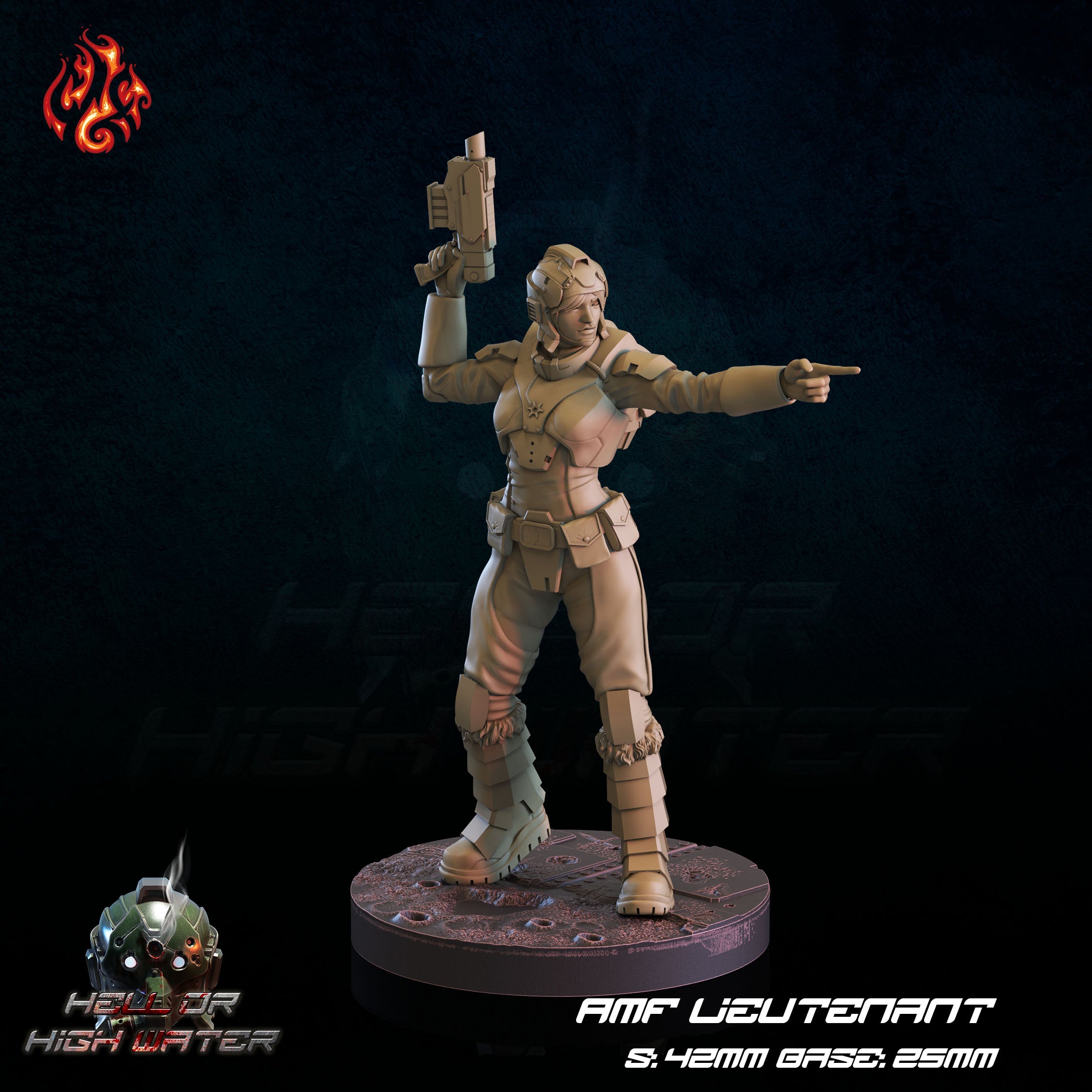 Lieutenant - aus der Reihe Hell or High Water von Crippled God Foundry