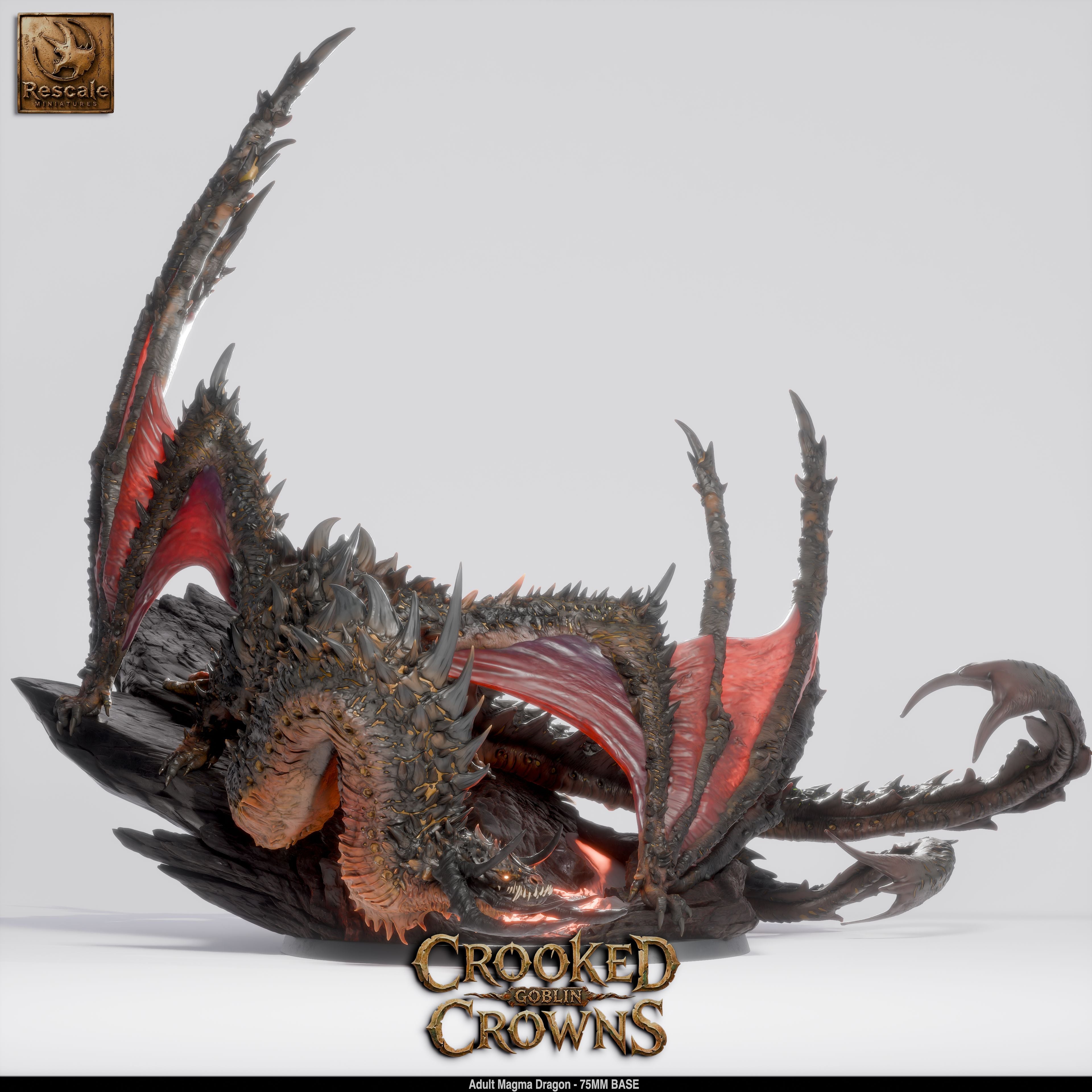 Magma Dragon - Crooked Crowns - Rescale Miniatures