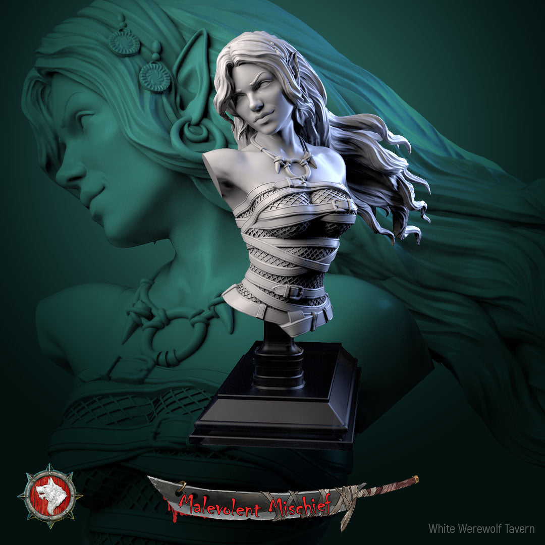 Alberta the Soulflayer - Bust aus der Reihe Malevolent Mischief von White Werewolf Tavern