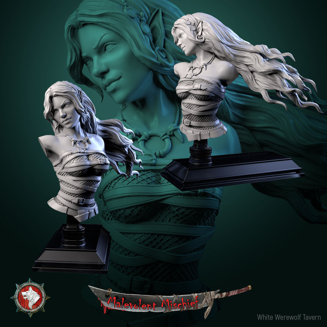 Alberta the Soulflayer - Bust aus der Reihe Malevolent Mischief von White Werewolf Tavern