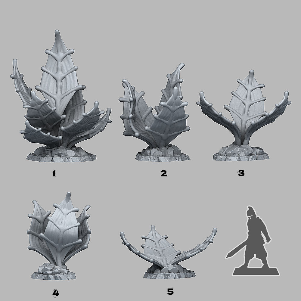 Alien Jungle Plants - Plants & Rocks Okt - Print Your Monsters