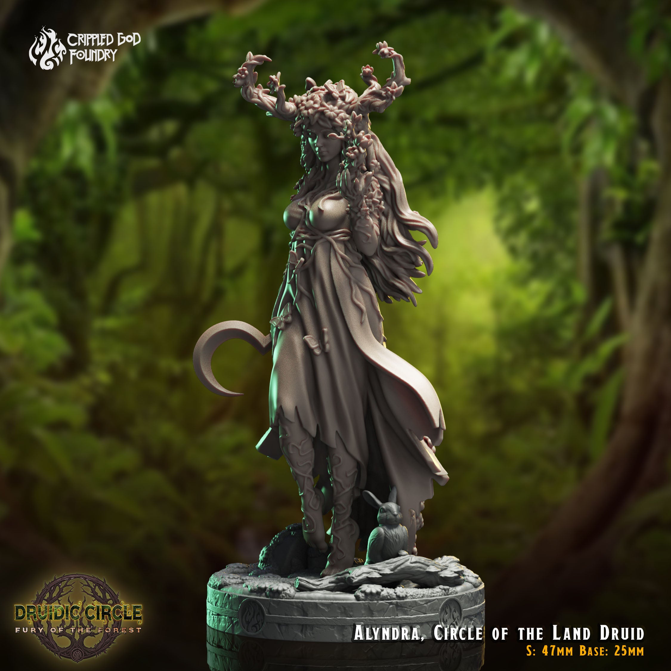 Alyndra, Circle of the Land Druid - from the Druidic Circle series by Crippled God Foundry