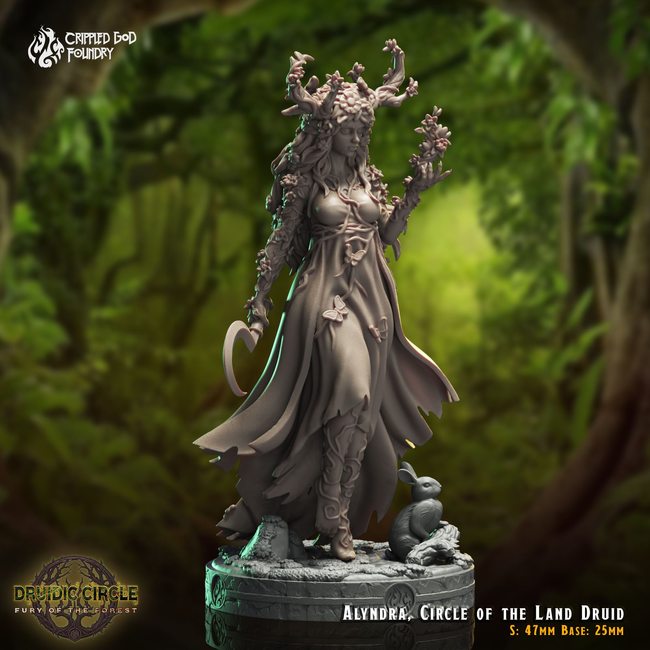 Alyndra, Circle of the Land Druid - from the Druidic Circle series by Crippled God Foundry