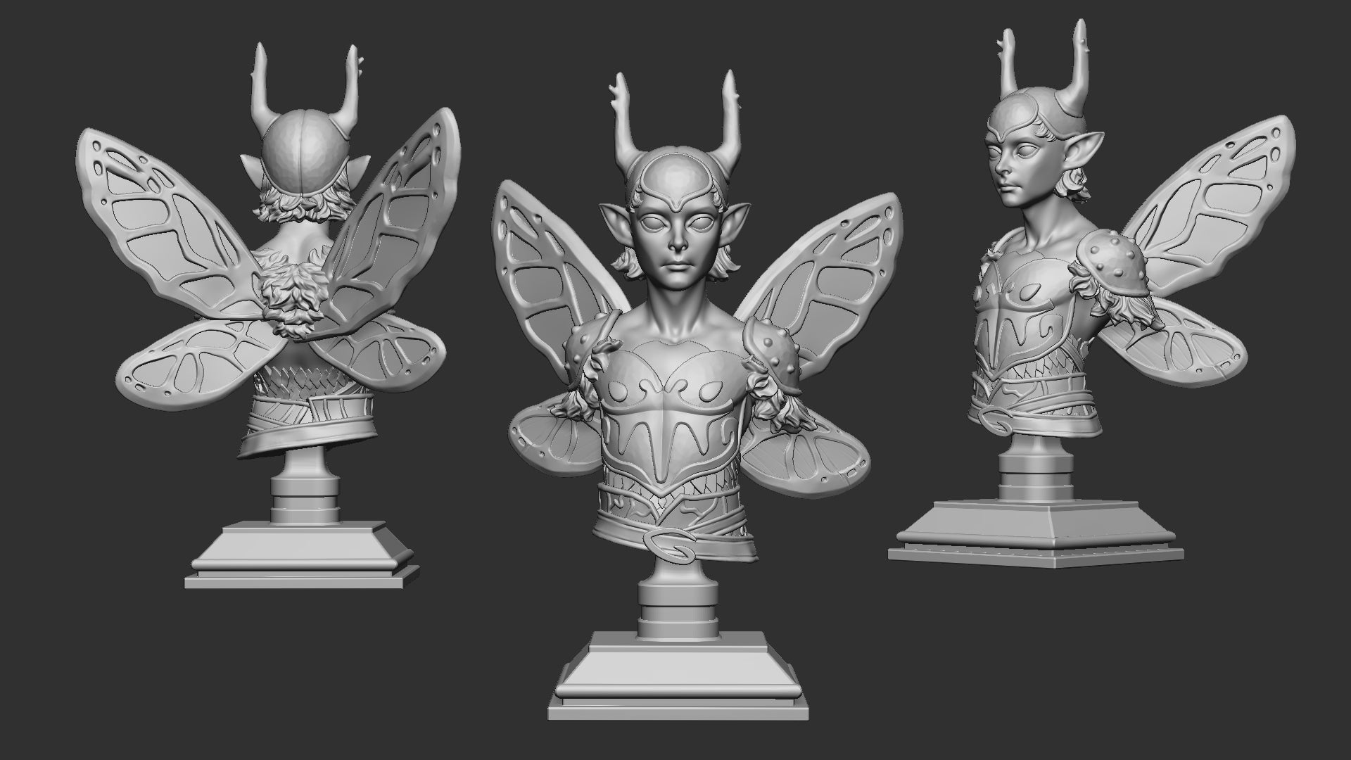 Amber Wing Warden - Bust aus der Reihe Thorns and Whispers von White Werewolf Tavern