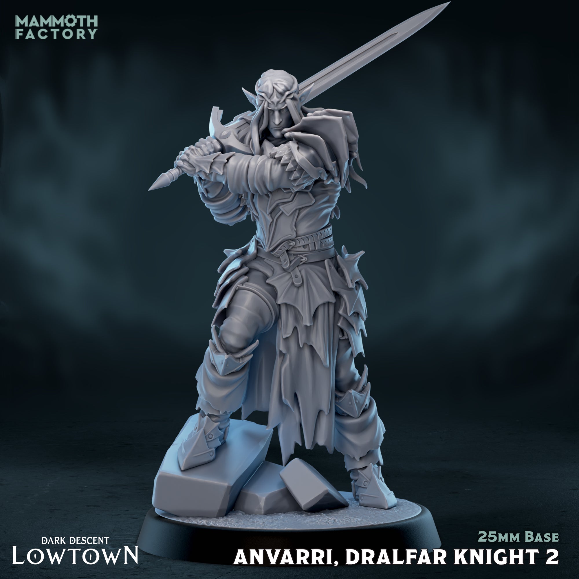 Anvarri Dralfar Knight - Lowtown - Dark Descent - Mammoth Factory