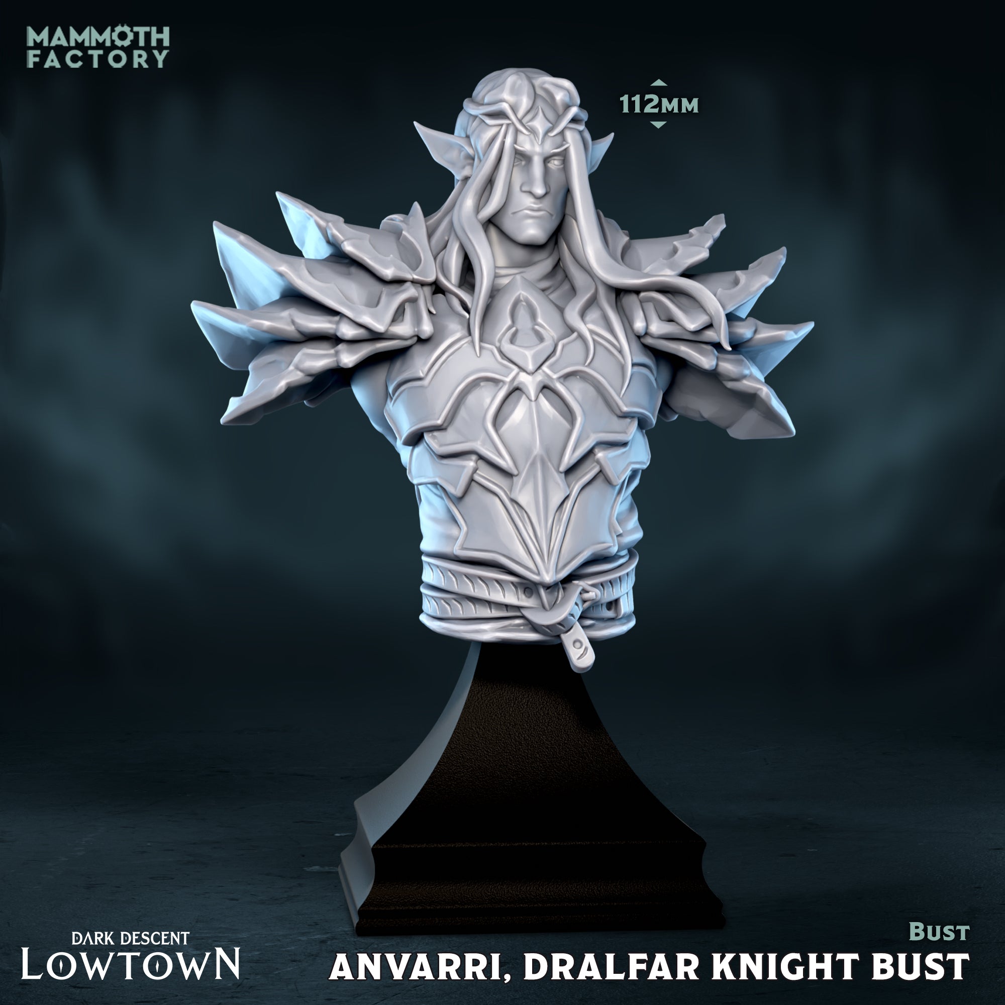 Knight Avarri Dralfar Bust - Dark Descent - Lowtown - Mammoth Factory