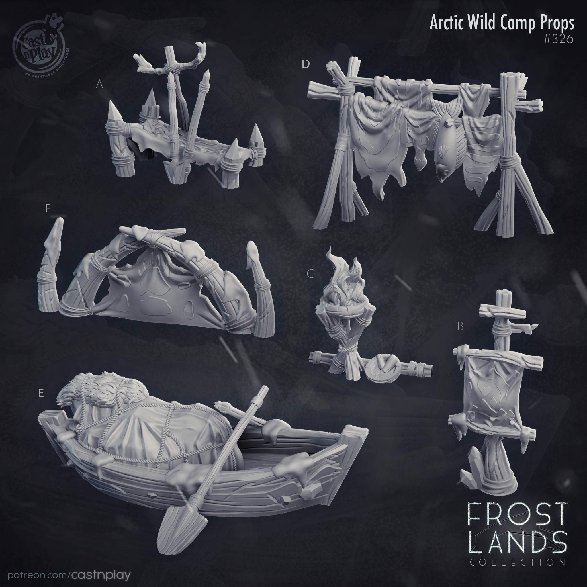 Arctic Wild Camp Props - aus der Reihe Frost Lands von Cast n Play