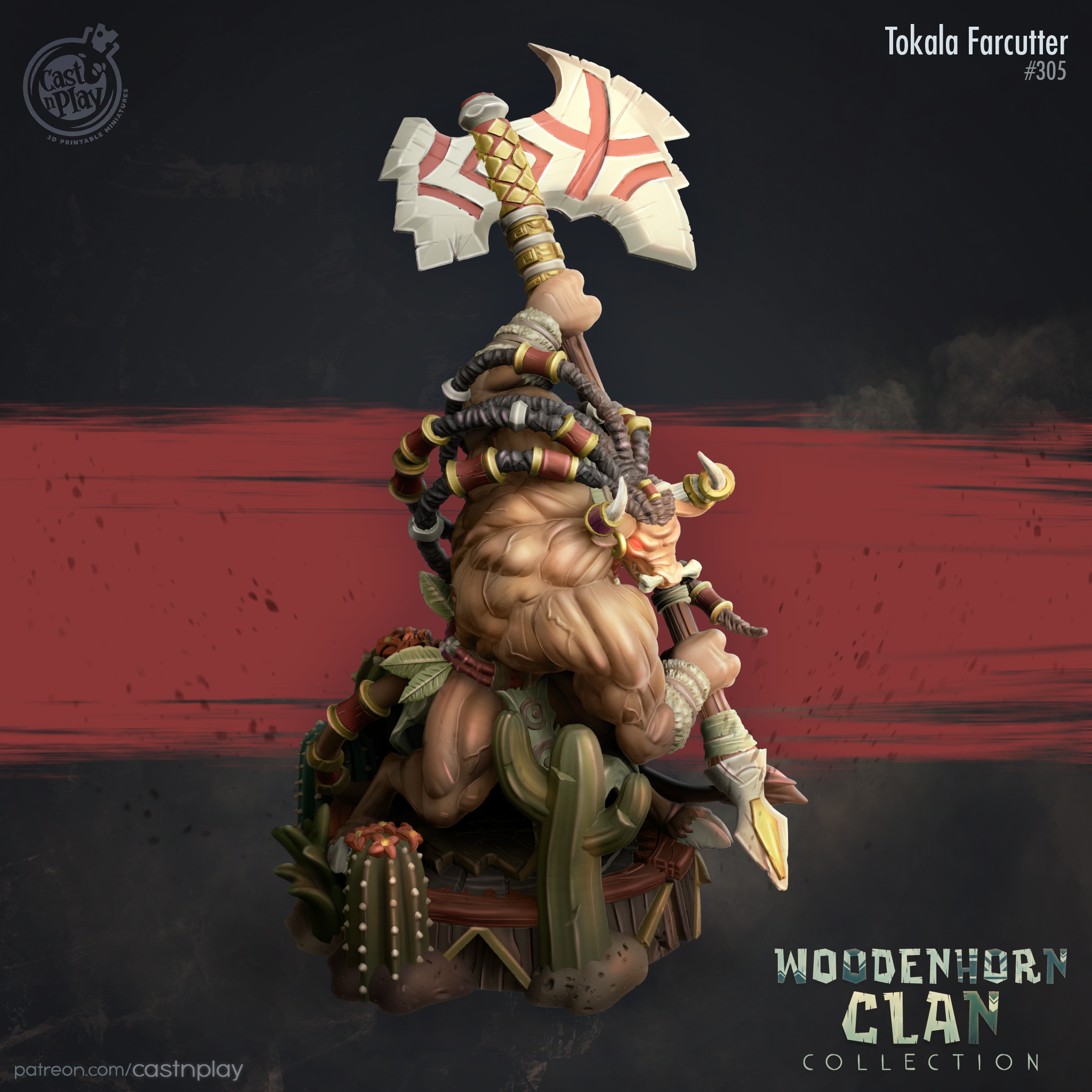 Tokala Farcutter - de la série Woodenhorn Clan par Cast n Play