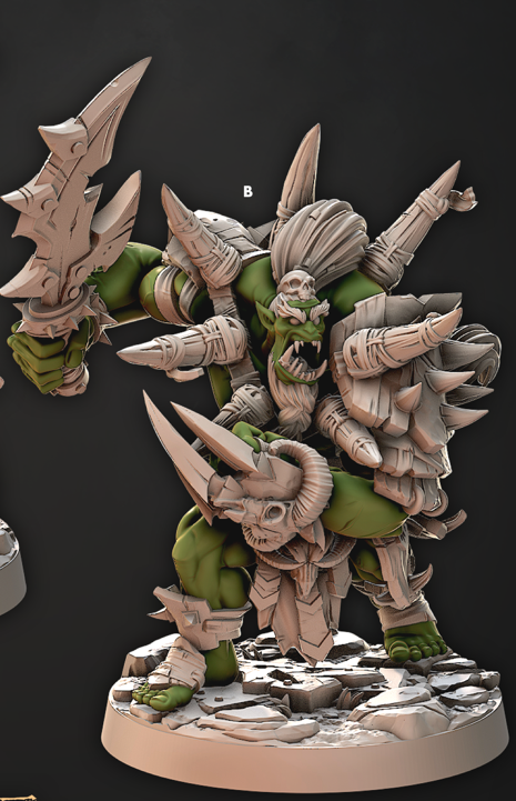 Gromok The War Tyrant - Iron Skull Orcs - Cast n Play