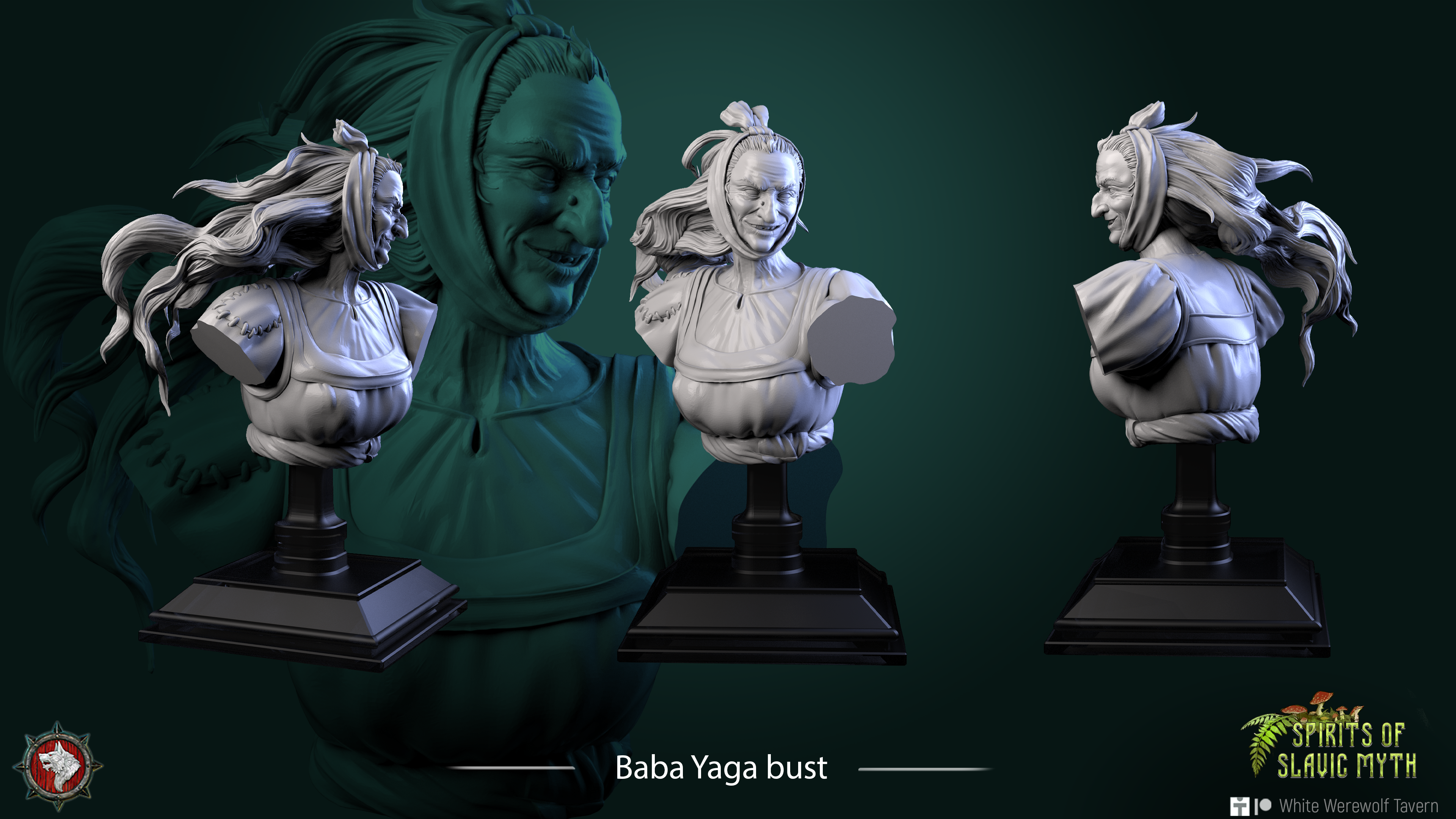 Baba Yaga - Bust aus der Reihe Spirits of Slavic Myth von White Werewolf Tavern