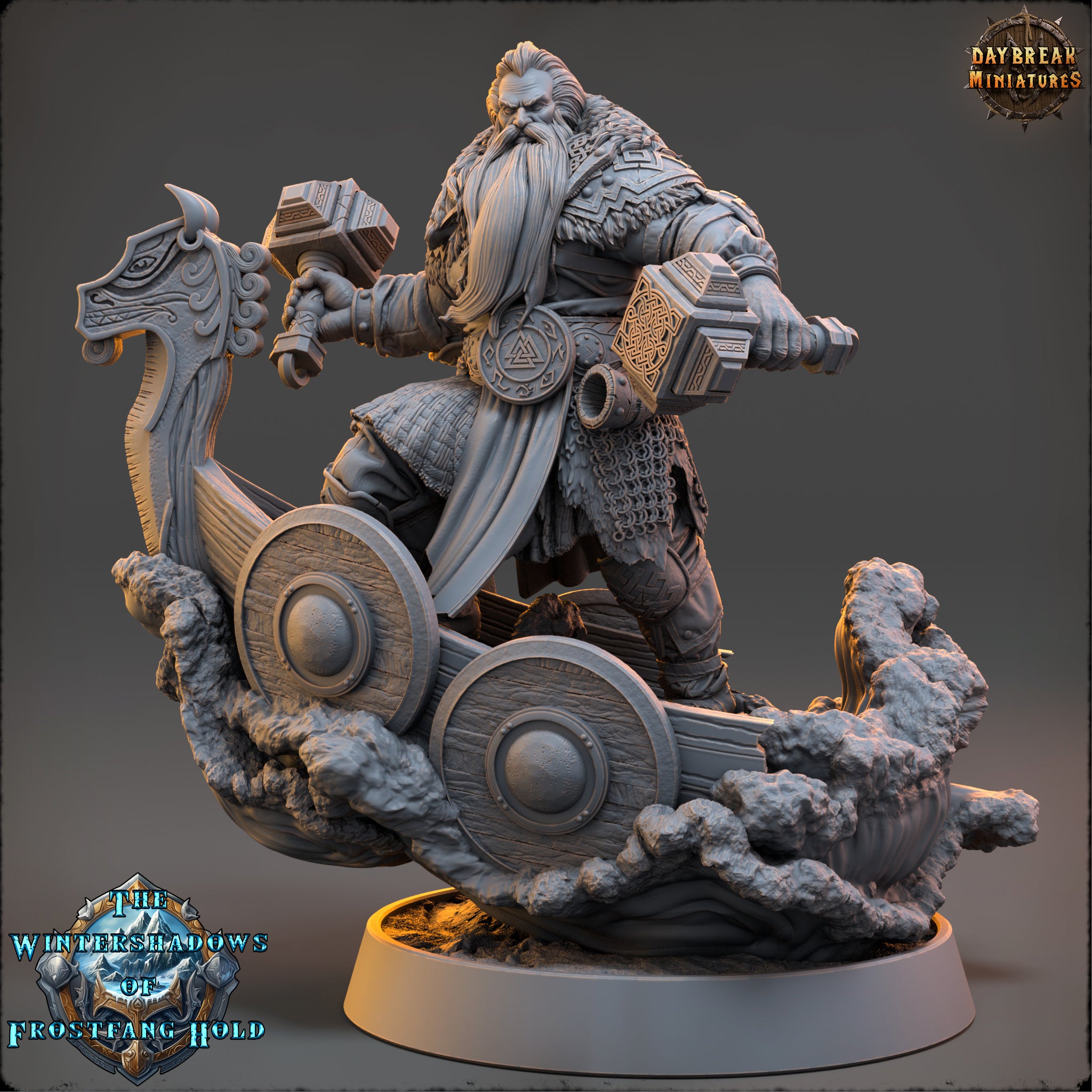 Barbaren Wikinger - aus der Reihe The Wintershadows of Frostfang Hold von Daybreak Miniatures