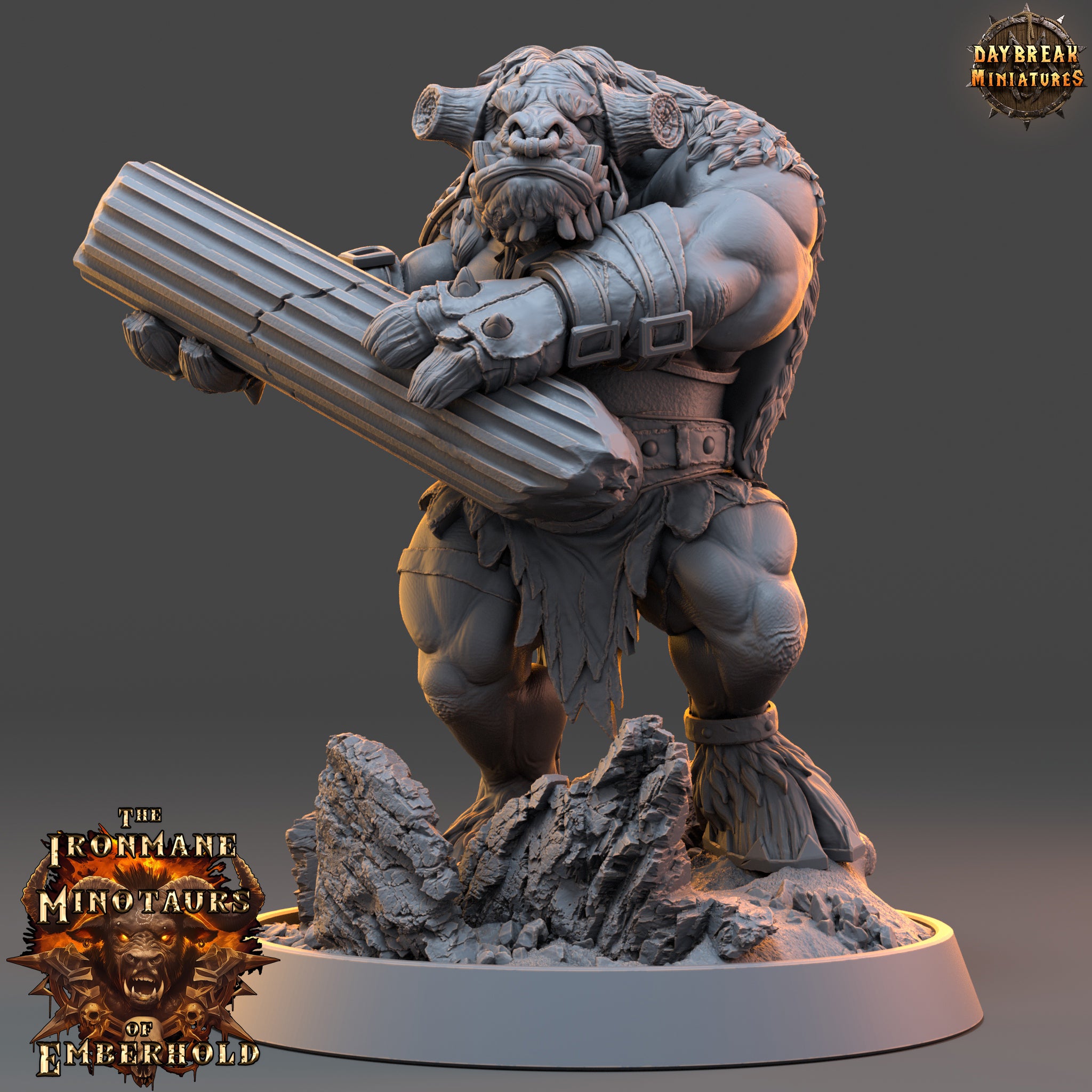 Minotaur - aus der Reihe The Ironmane Minotaurs of Emberhold von Daybreak Miniatures
