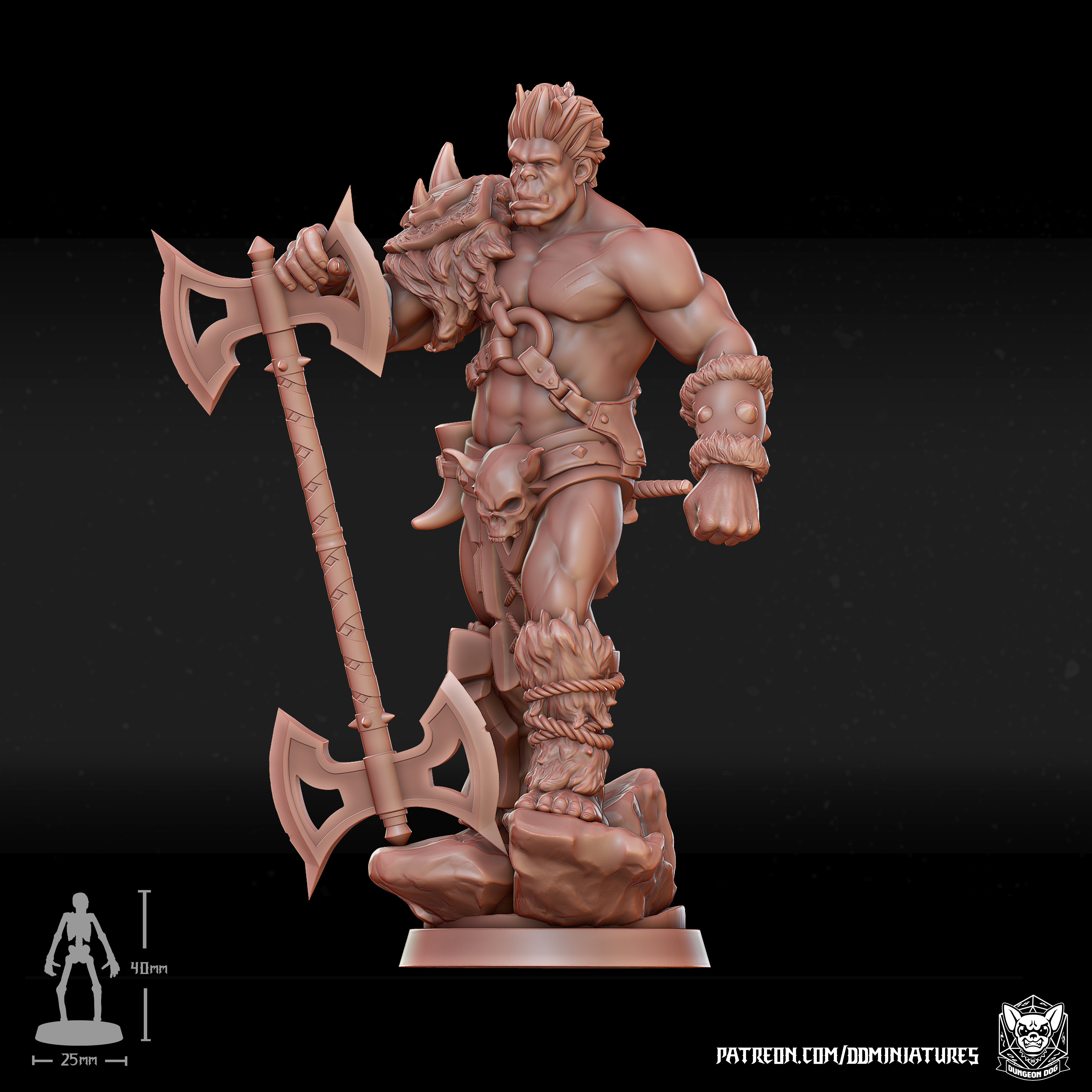 Barbarian Half-Orc - by Dungeon Dog