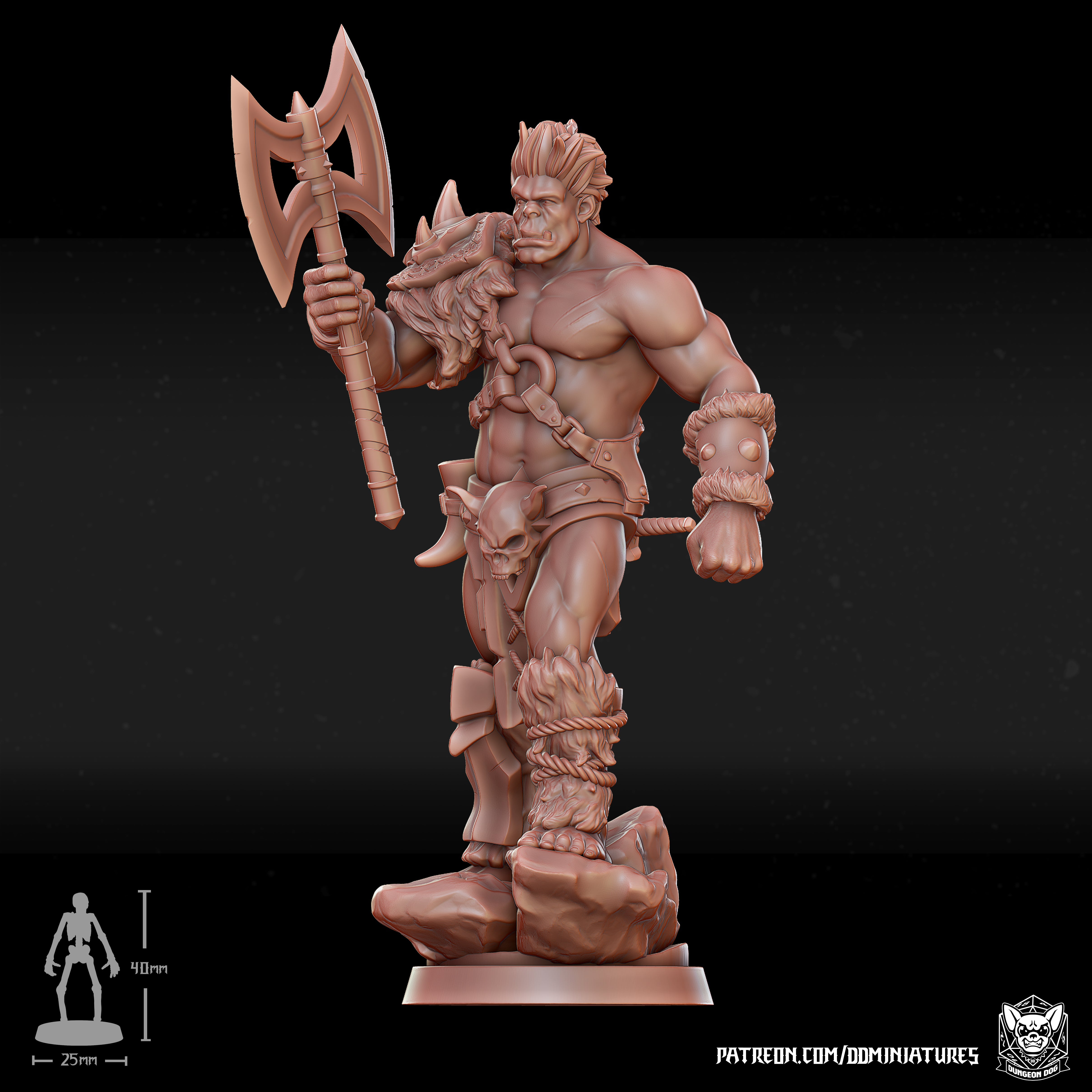 Barbarian Half-Orc - by Dungeon Dog