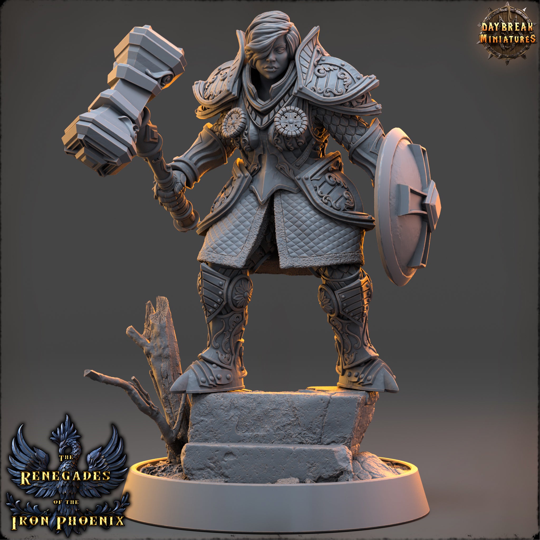 Paladin - aus der Reihe The Renegades of the Iron Phoenix von Daybreak Miniatures