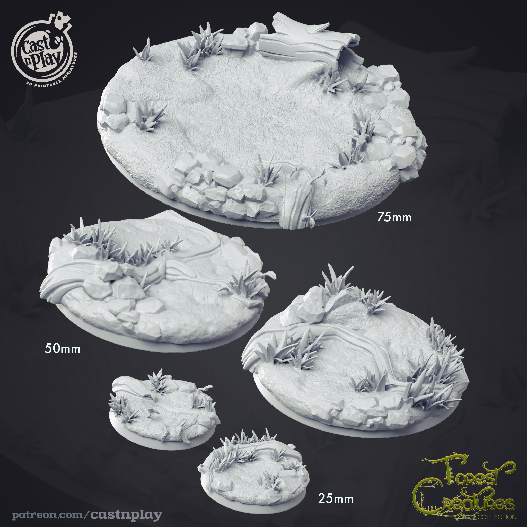 Creature Bases - aus der Reihe Forest Creatures von Cast n Play