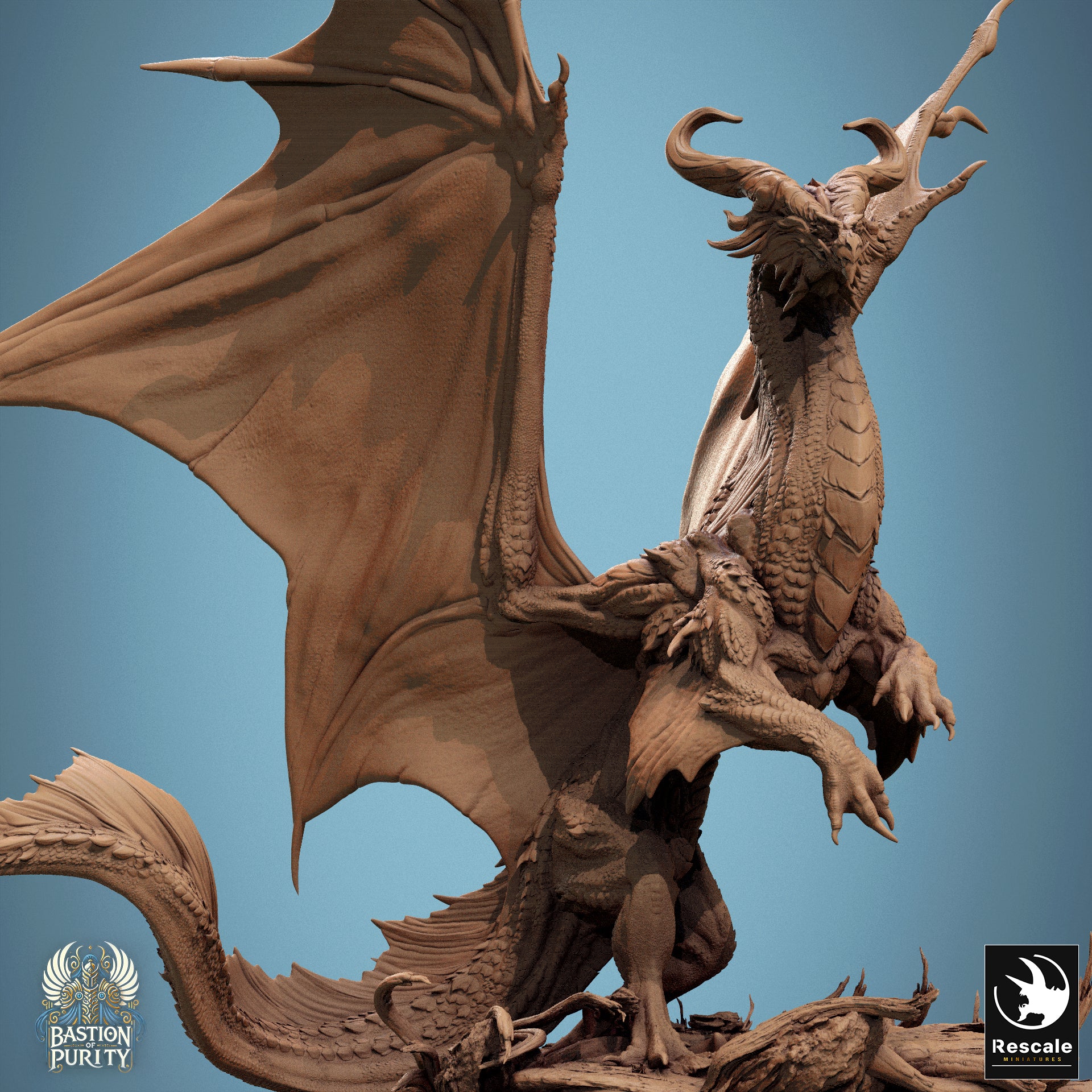 Bronze Dragon Rise - aus der Reihe Bastion of Purity von Rescale Miniatures