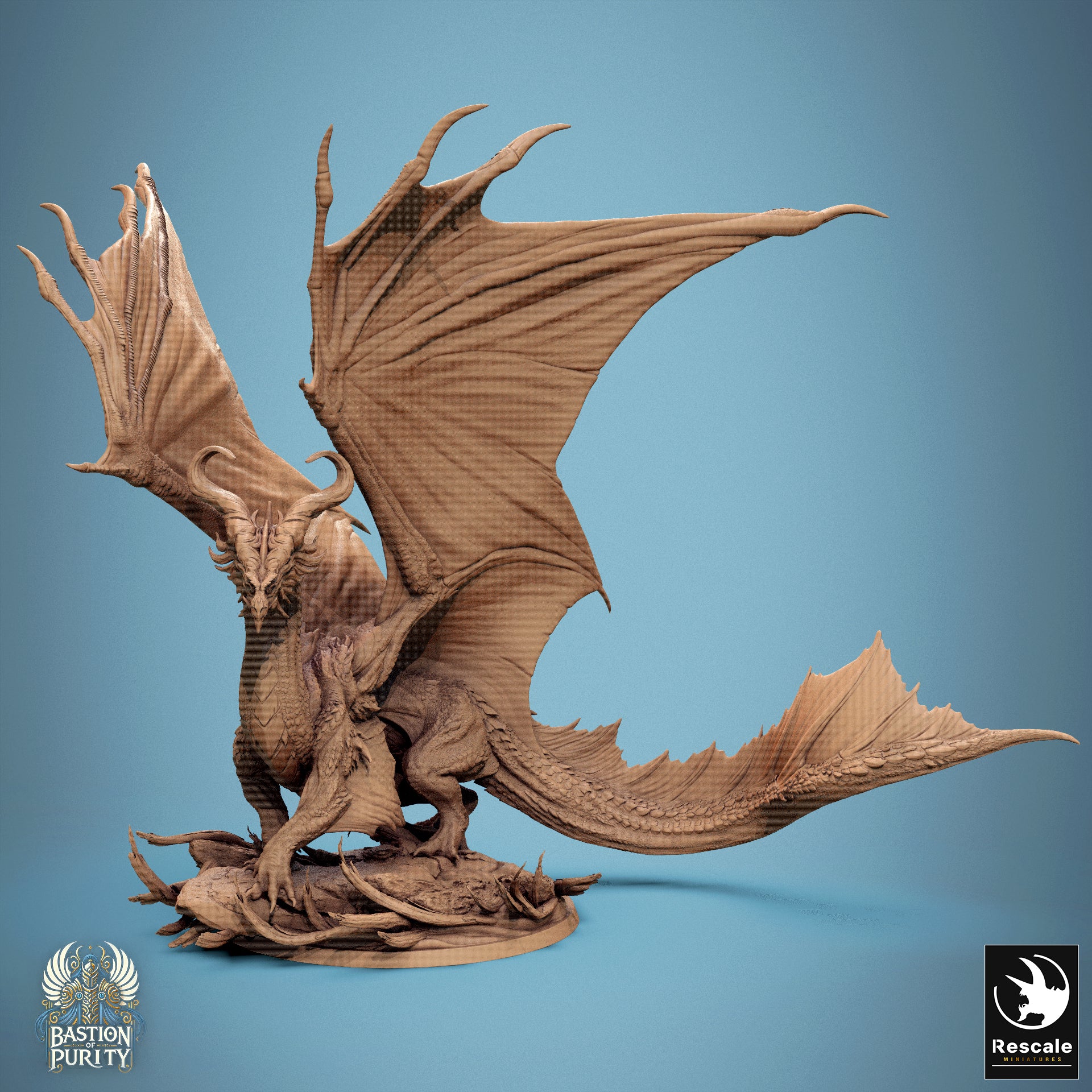 Bronze Dragon Stand - aus der Reihe Bastion of Purity von Rescale Miniatures