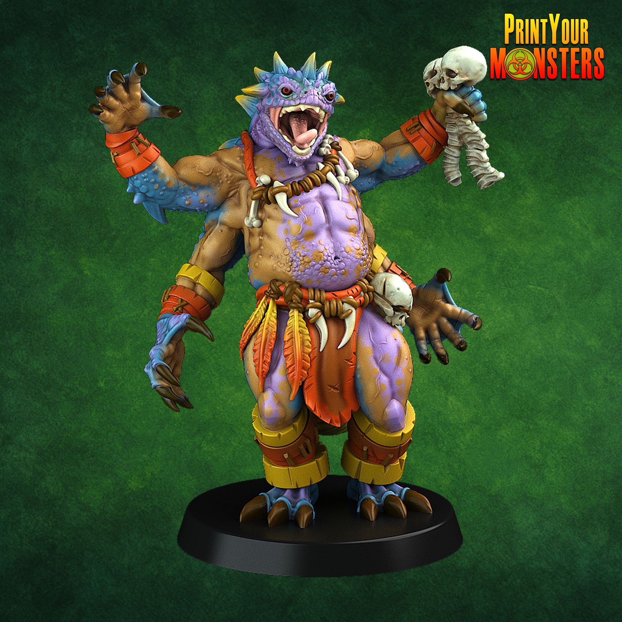Lizardfolk - aus der Reihe Lizardmen Pack von Print Your Monsters